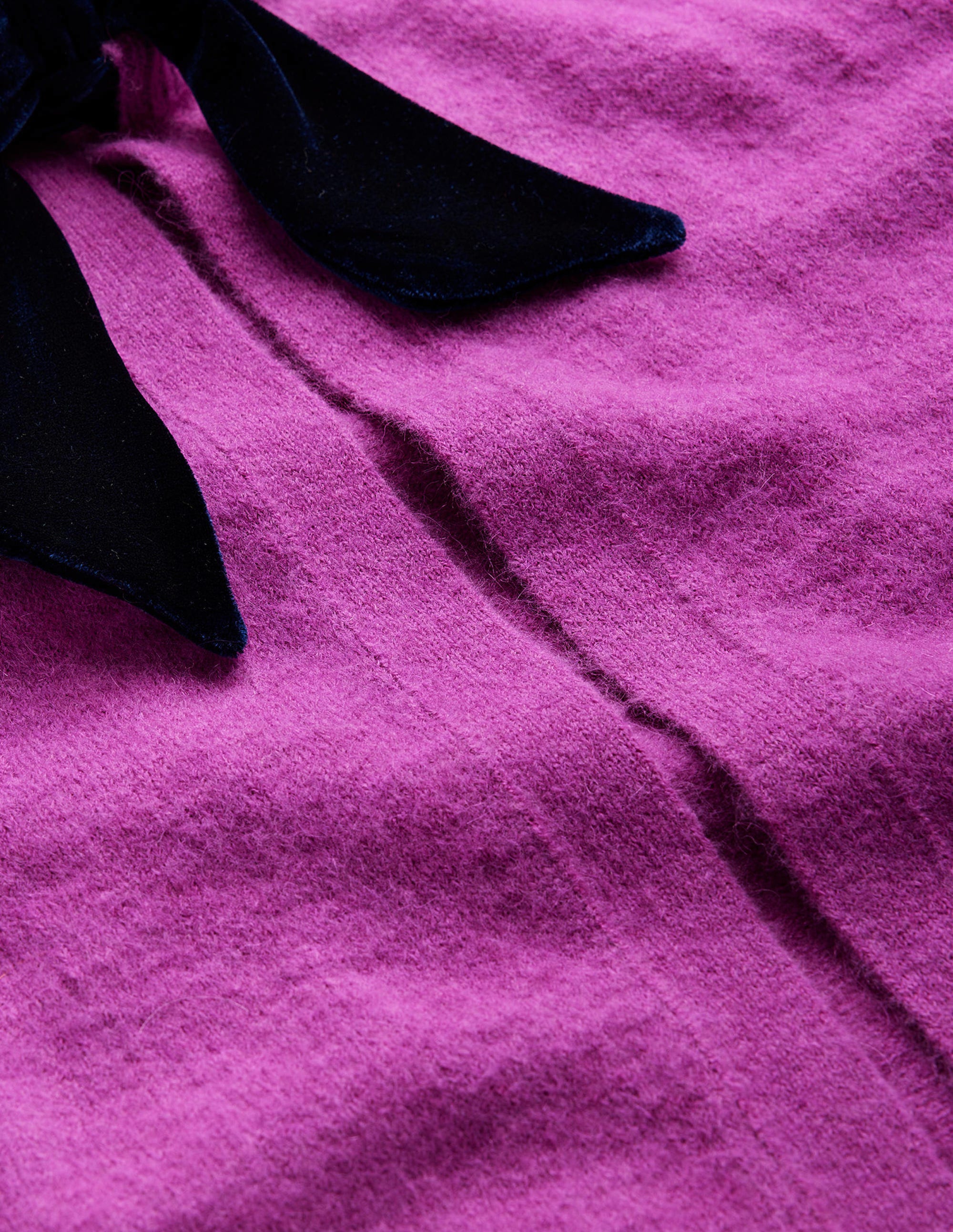 Flauschige Strickjacke mit Schleife-Festival-Fuchsia - Image 7