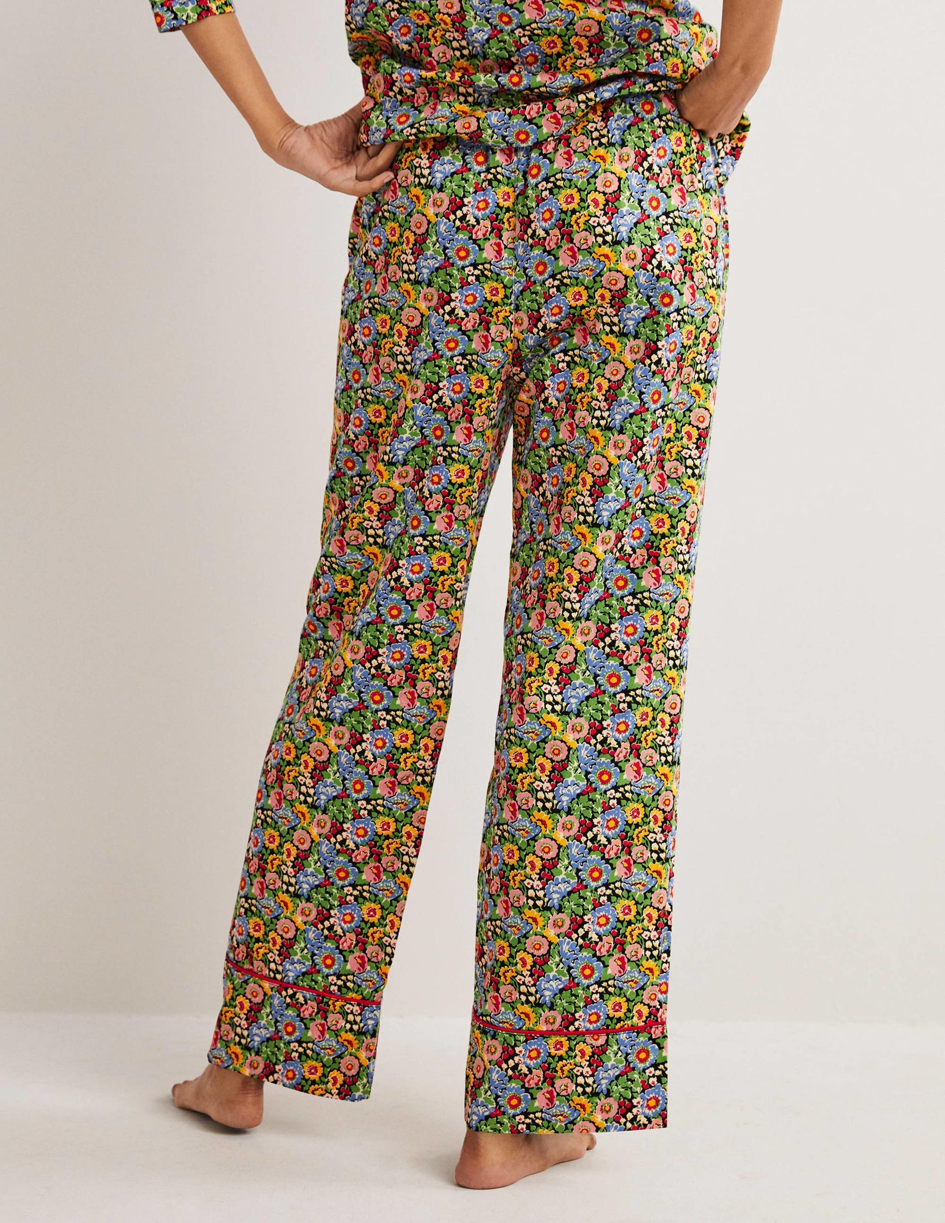 Easy Cotton Sleep Bottoms-Multi, Flora Illusion-3