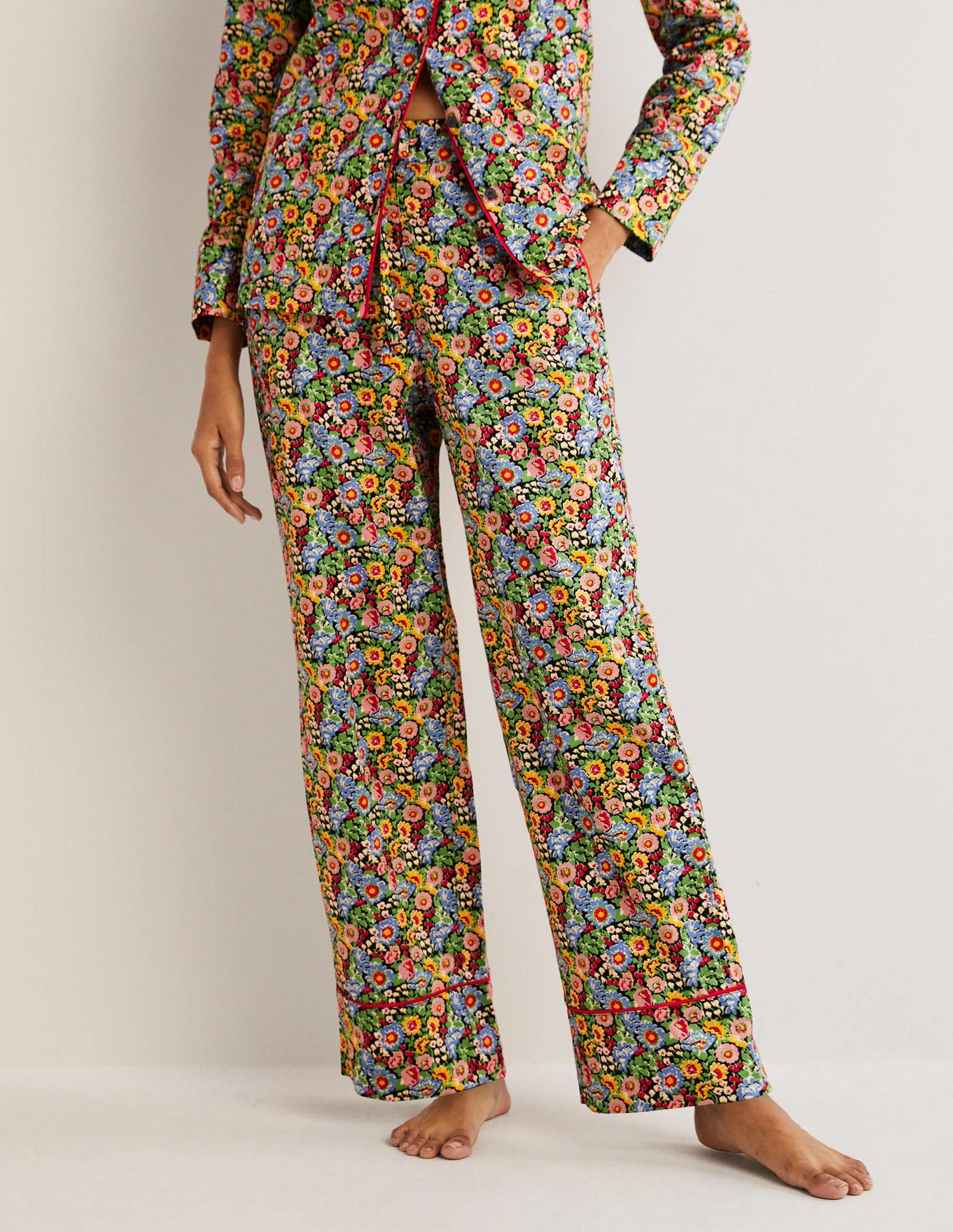 Easy Cotton Sleep Bottoms-Multi, Flora Illusion-4