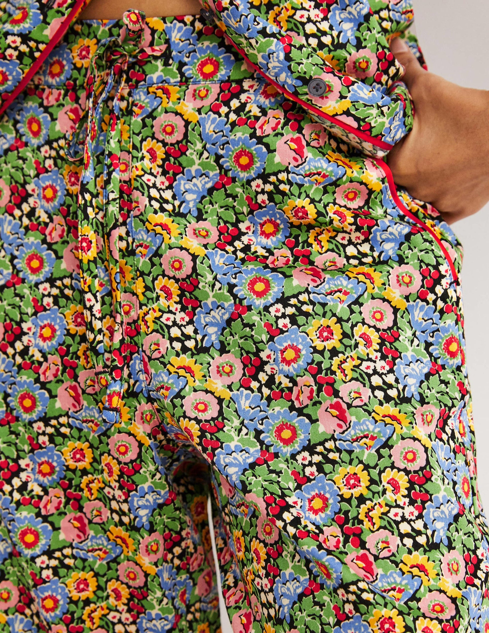 Easy Cotton Sleep Bottoms-Multi, Flora Illusion-5