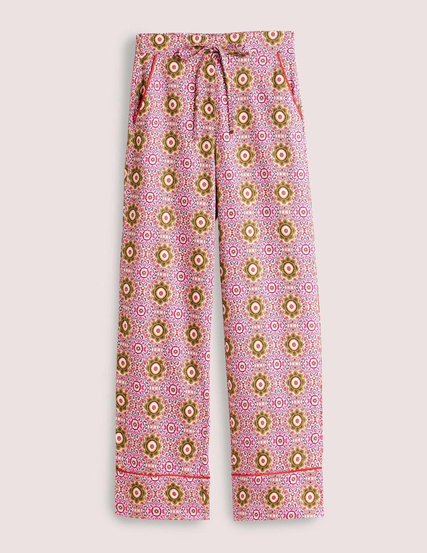 Bas de pyjama simple en coton-Milkshake, motif Paradise Garden
