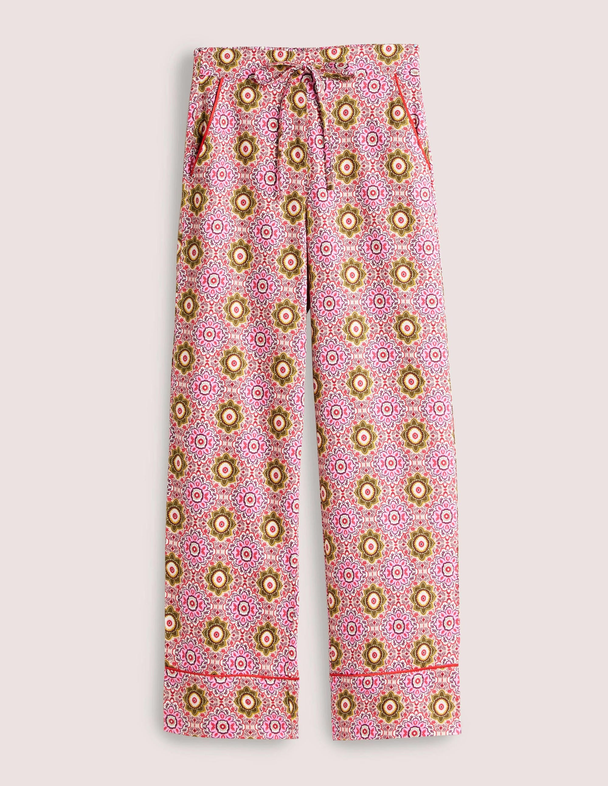 Easy Cotton Sleep Bottoms-Milkshake, Paradise Garden - Image 5