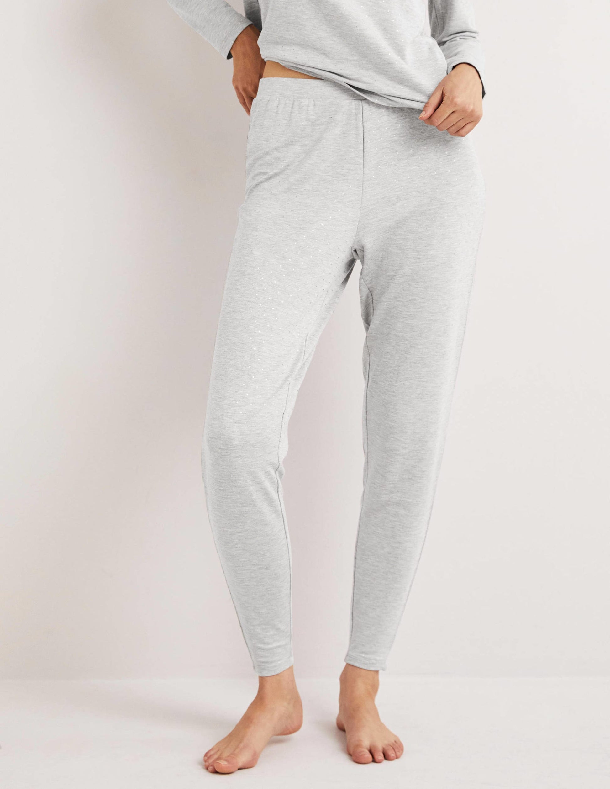 Jerseyhose-Schiefergrau, Goldtupfen-4