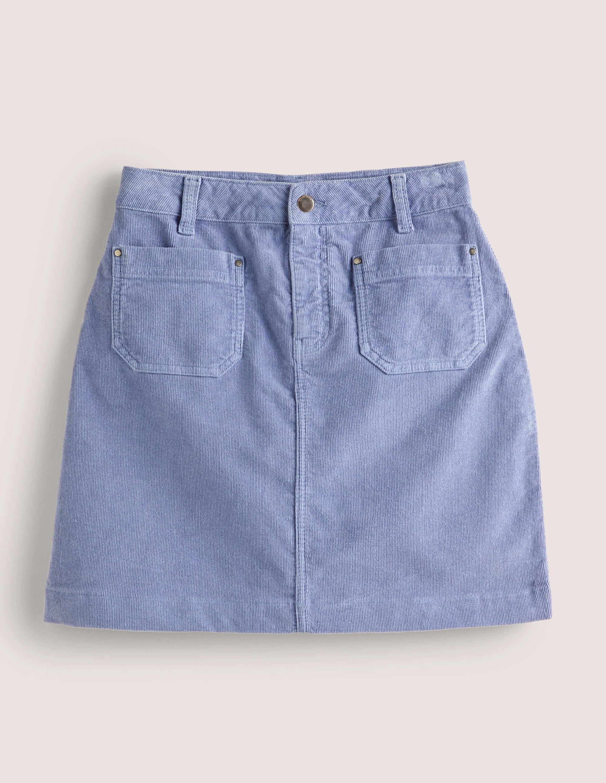 Cord-Minirock-Mittelblau - Image 5