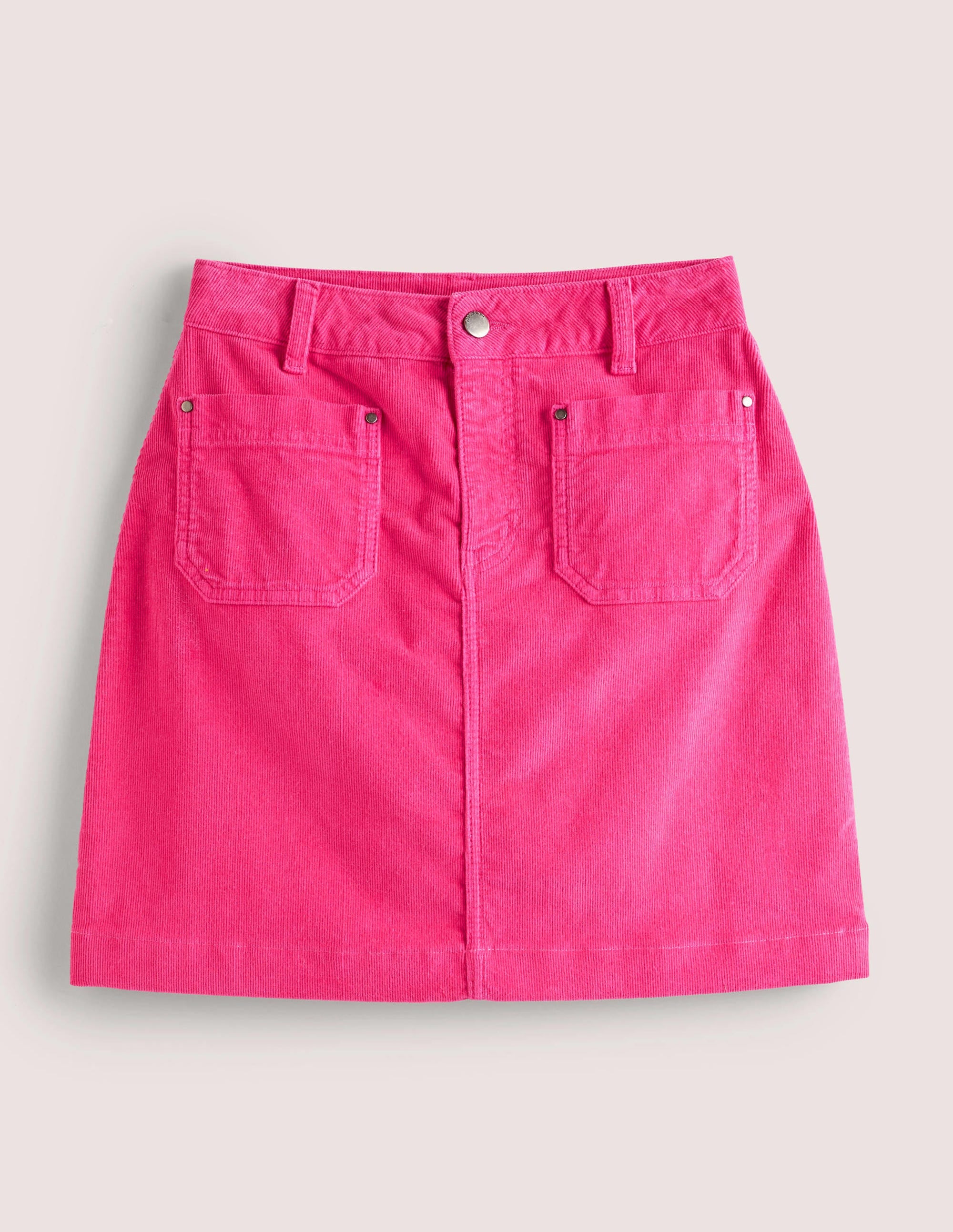 Corduroy Mini Skirt-Wild Watermelon Pink - Image 5