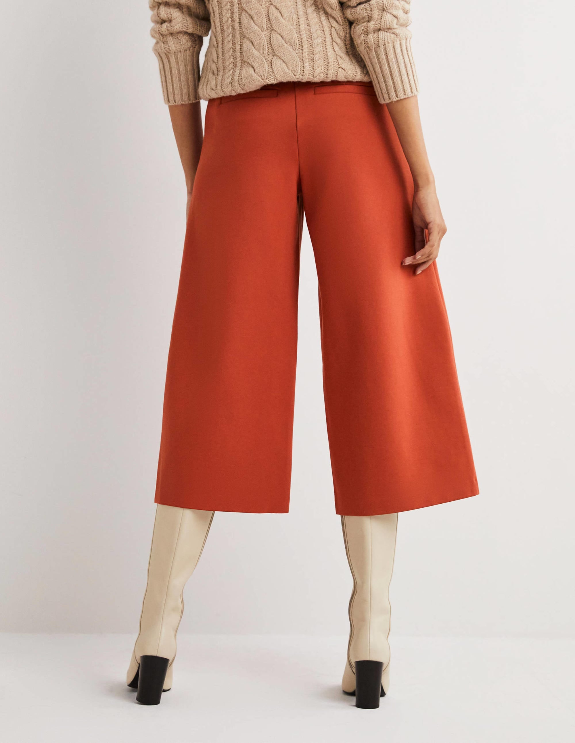 Jersey-Culotte mit weitem Bein-Chiliölrot - Image 3