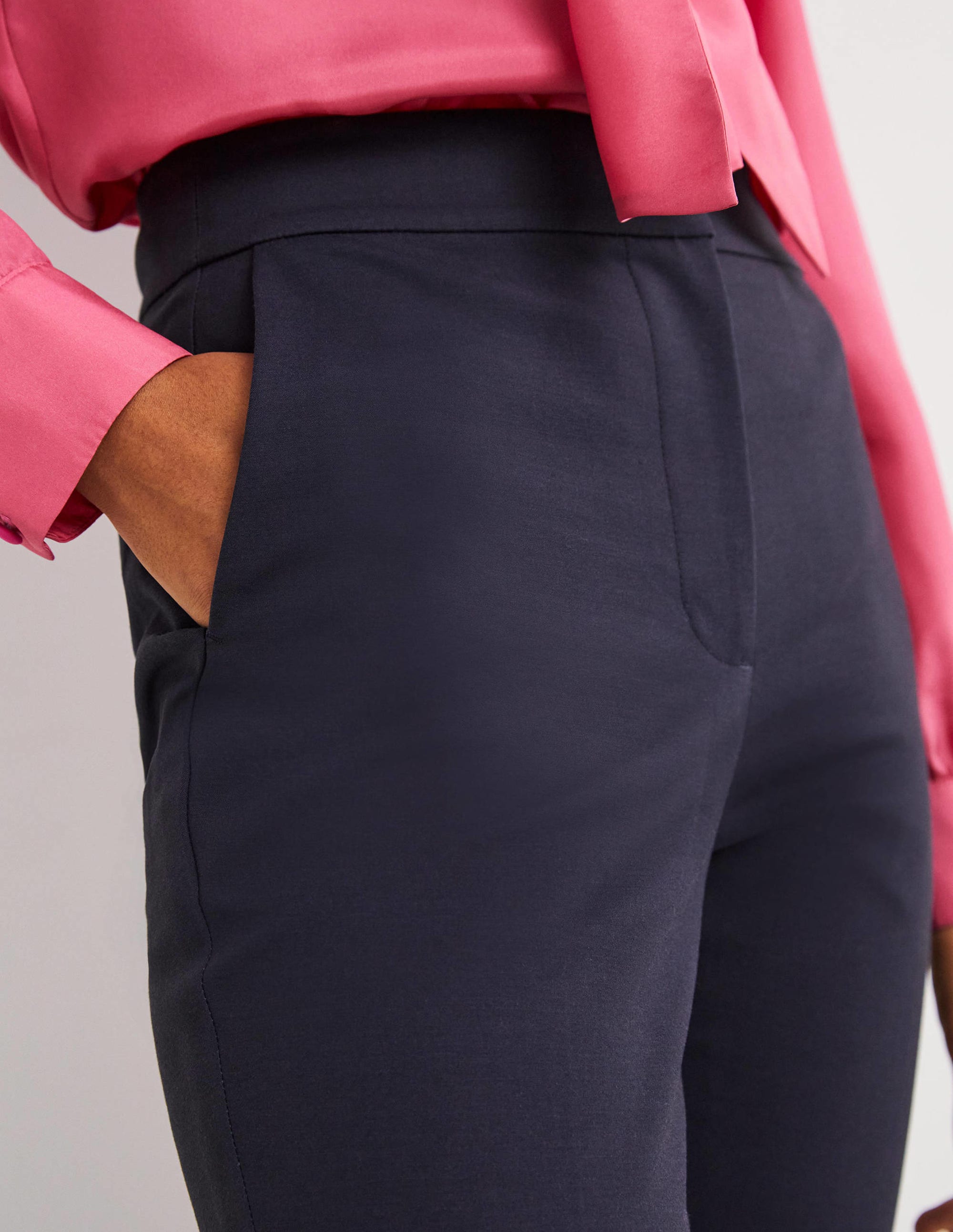 Pantalon court évasé-Bleu marine - Image 2