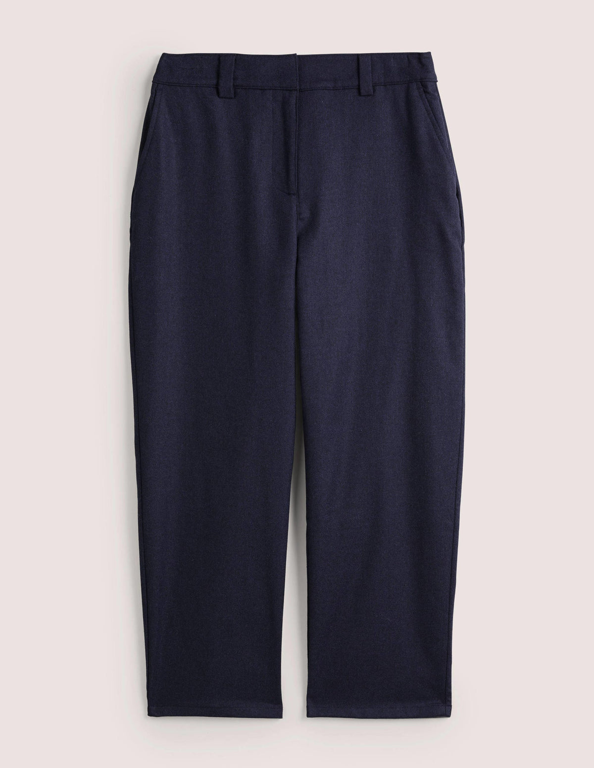 Barrel-Hose aus Flanell-Marineblau - Image 5
