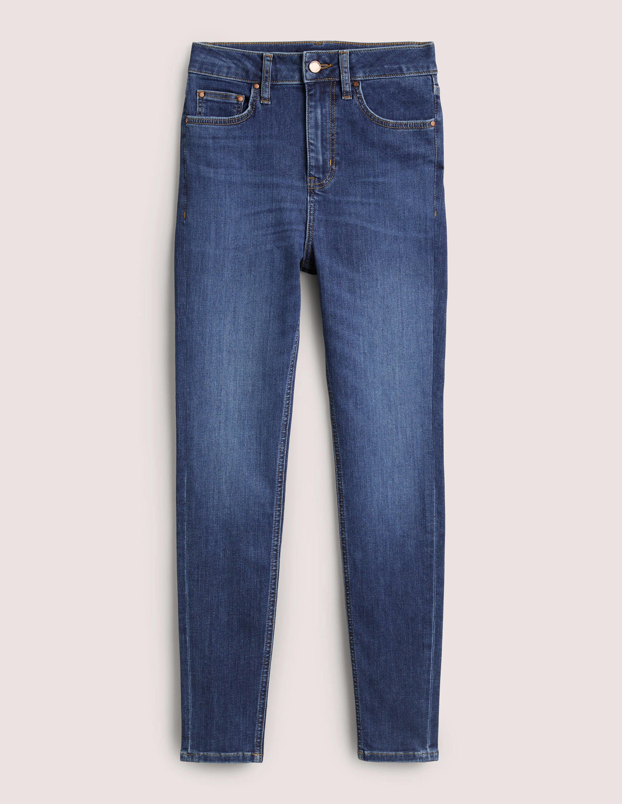 Röhrenjeans mit hohem Bund-Mittleres Vintageblau - Image 7