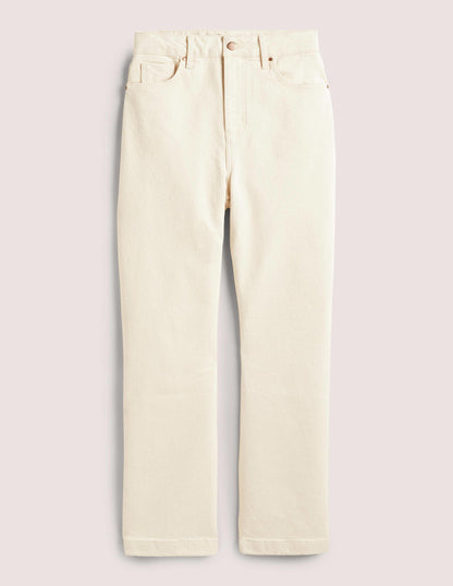 7/8-Jeans mit Schlag aus festem Denimstoff-Ecru-6