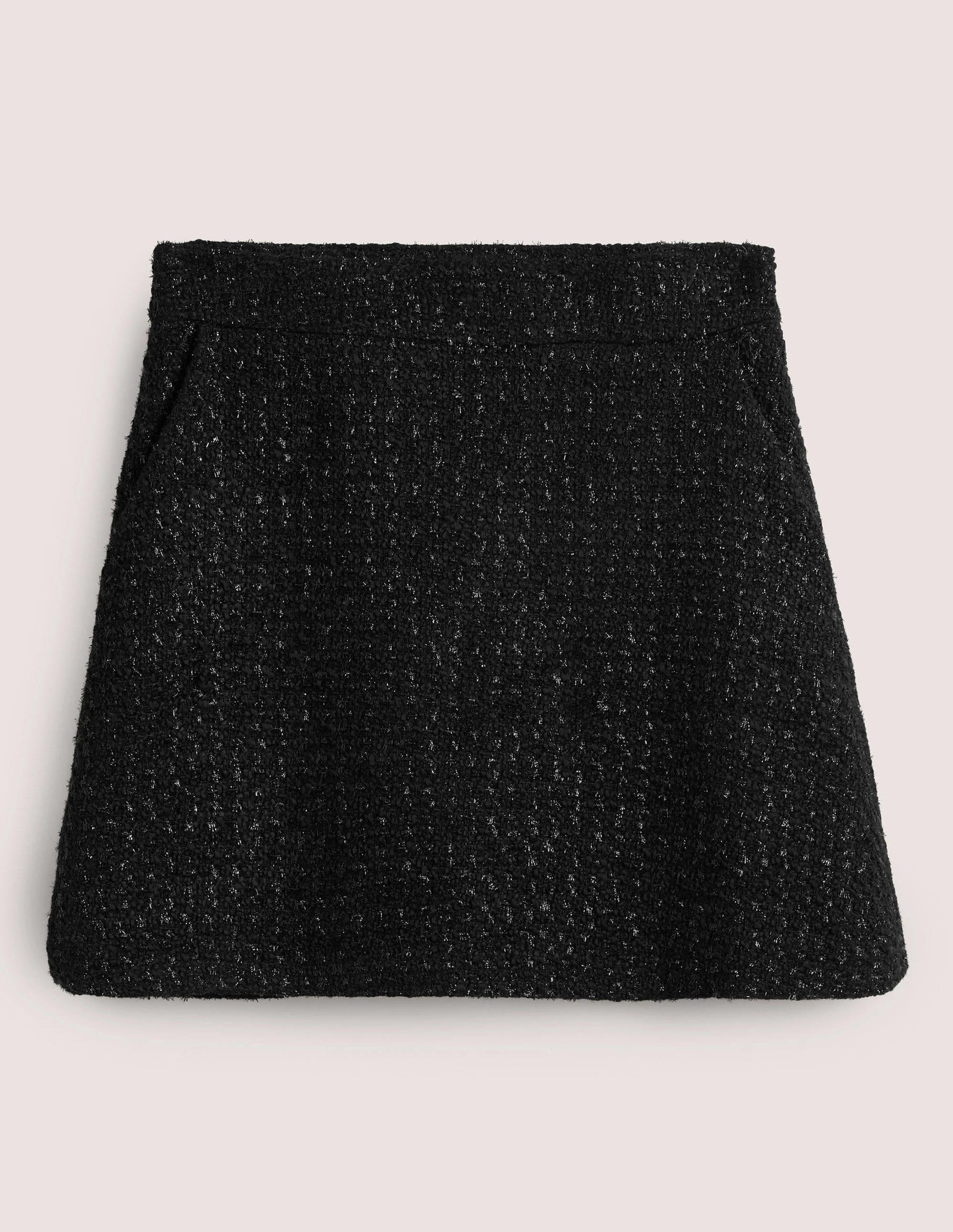 Mini-jupe métallisée en tweed-Tweed scintillant-6