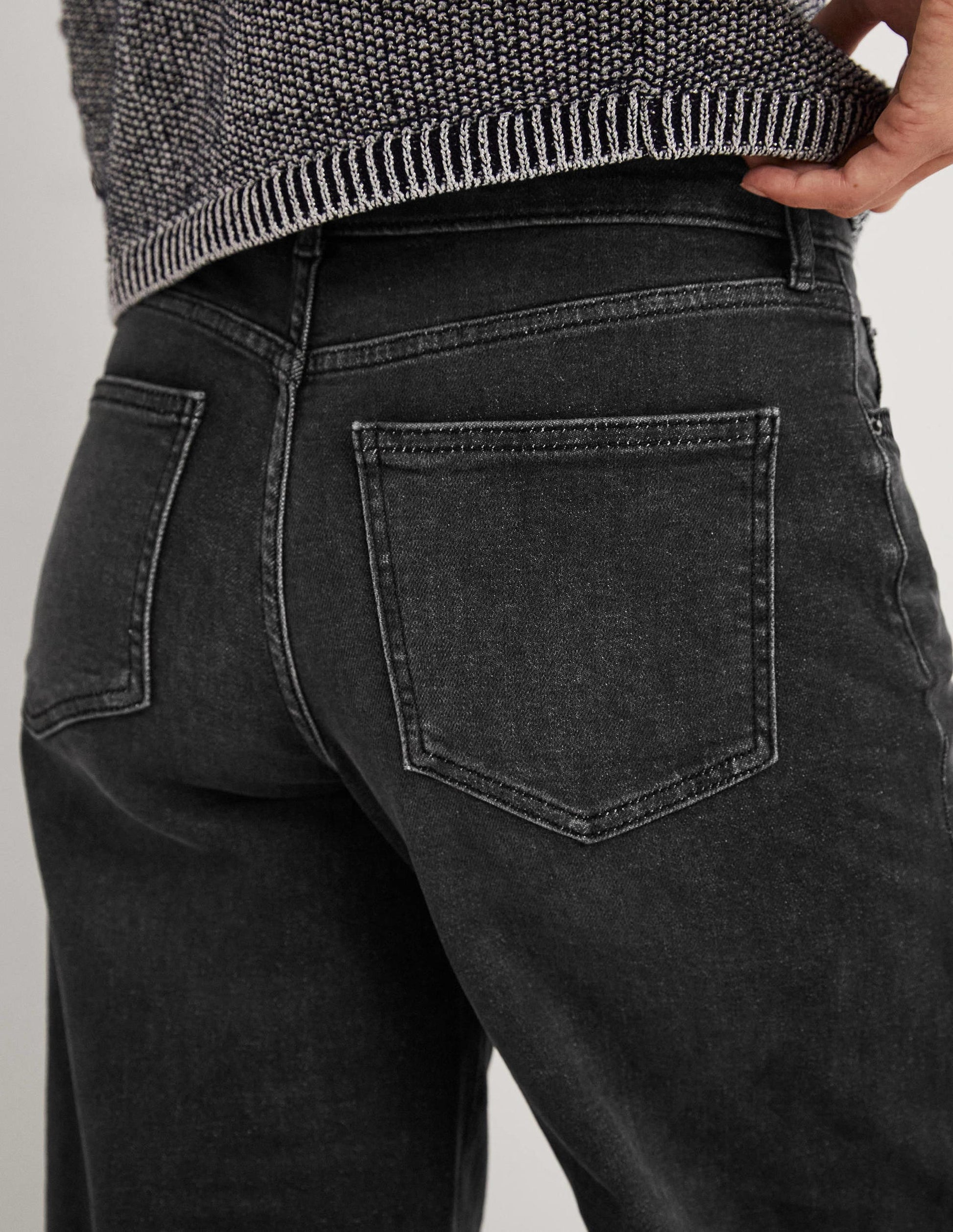 Jean large taille basse-Noir-2