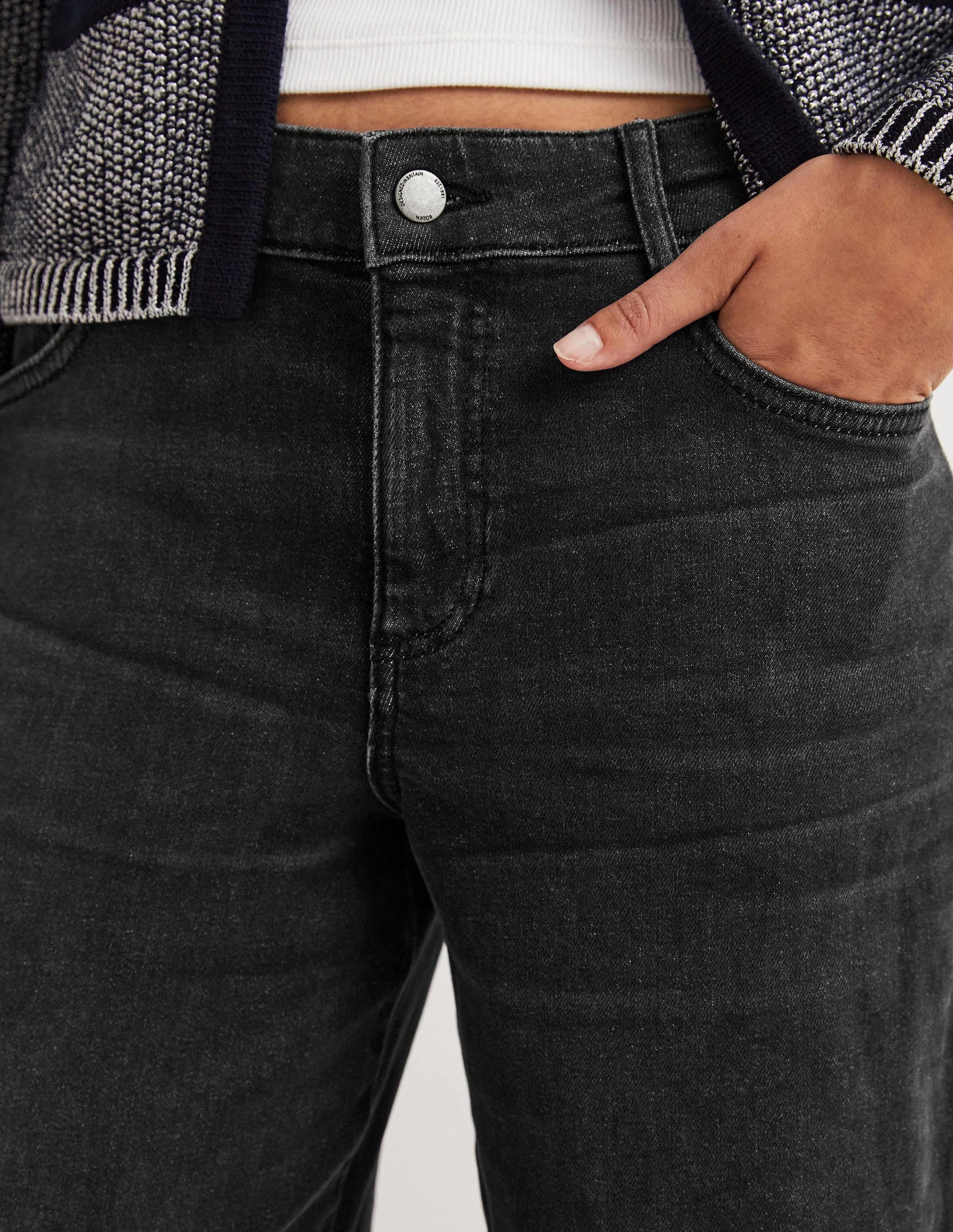 Jean large taille basse-Noir-5