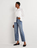 Jean droit rigide-Vintage moyen