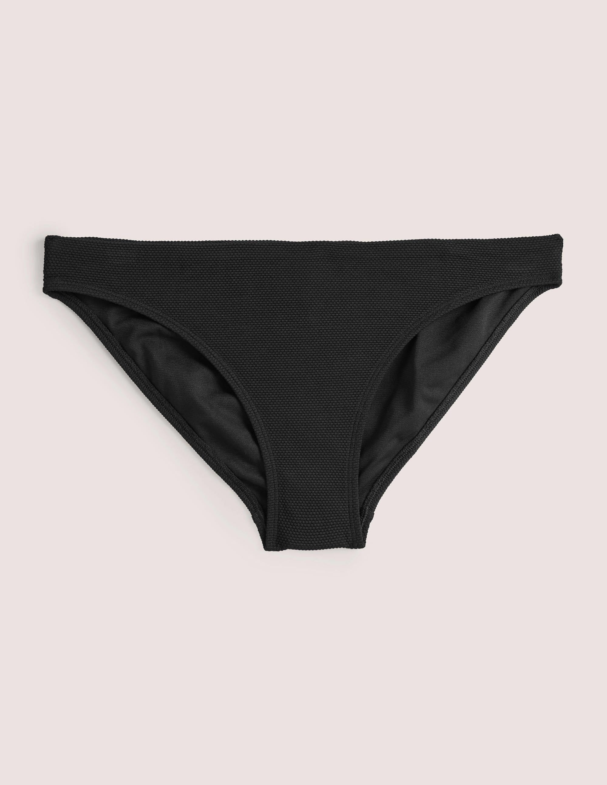 Klassische Bikinihose-Strukturiertes Schwarz - Image 5