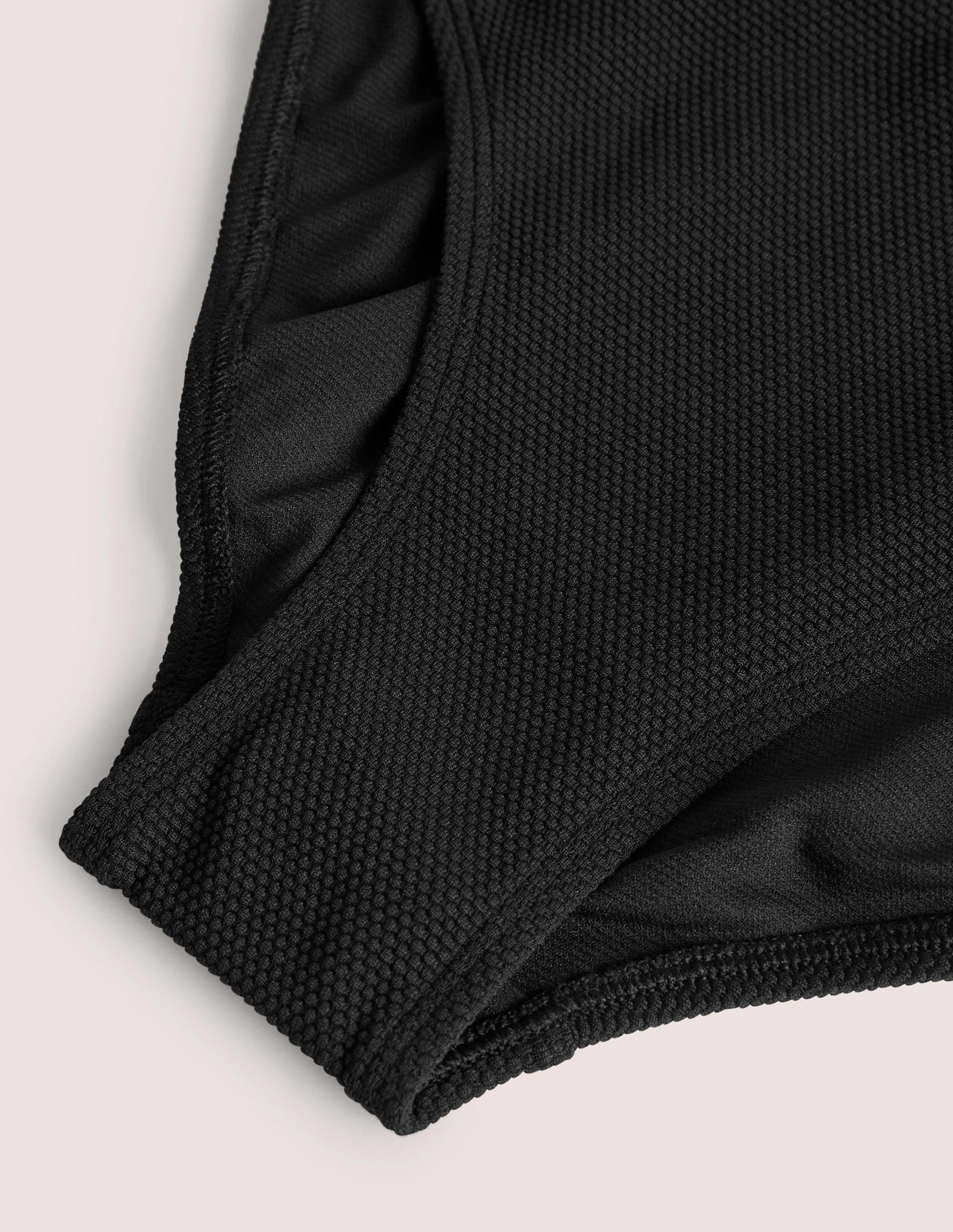Klassische Bikinihose-Strukturiertes Schwarz - Image 6