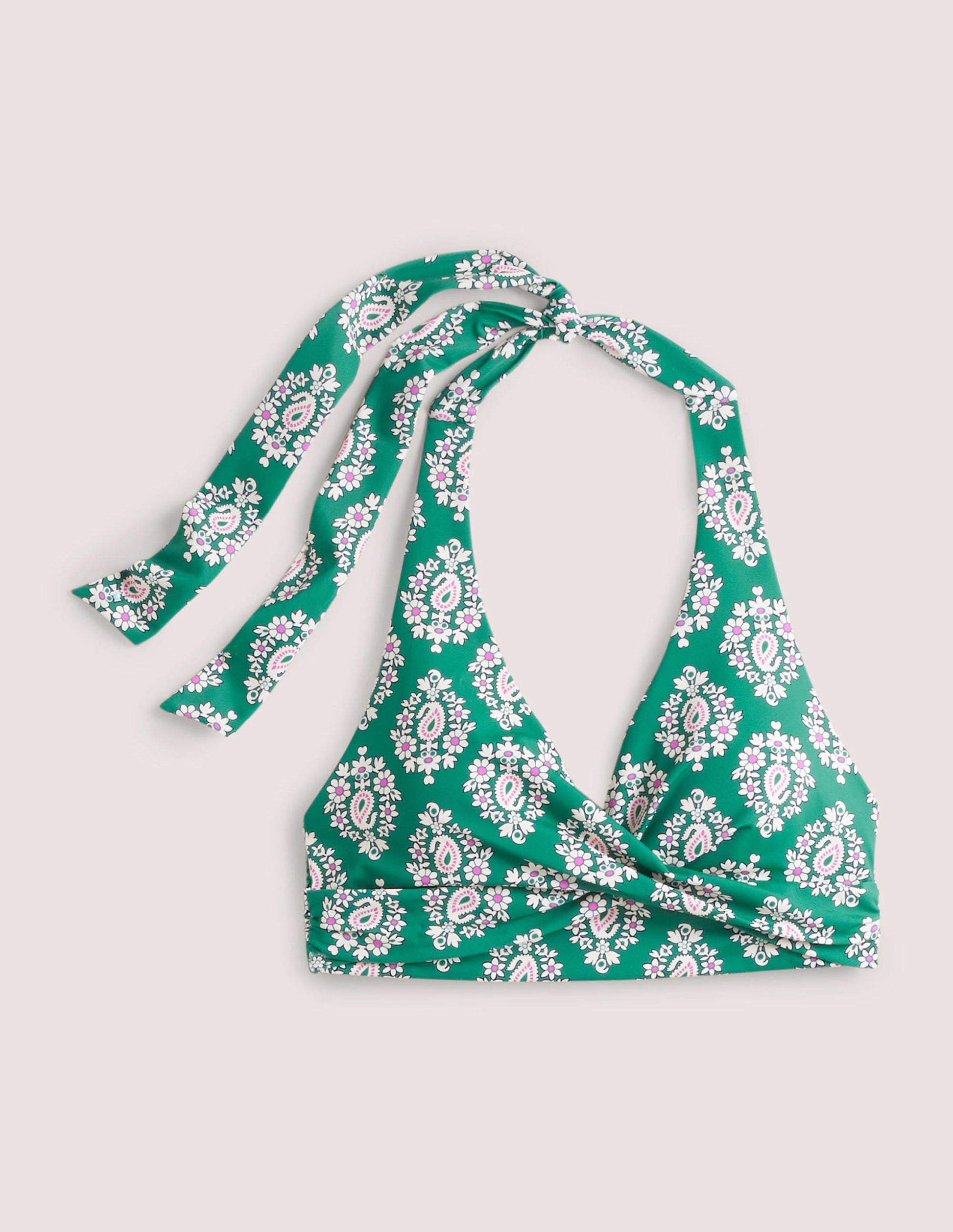 Haut de bikini dos-nu Levanzo-Clairière ombragée, motif Opulent Paisley-7