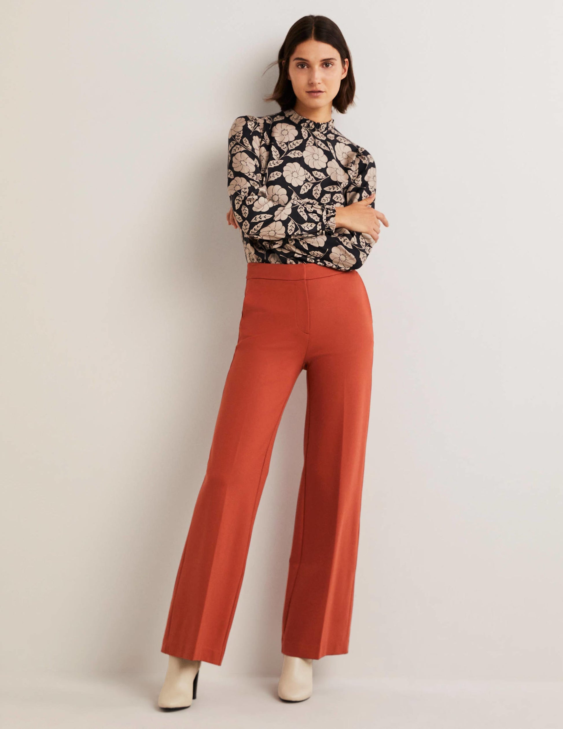 Westbourne Ponté-Hose-Chiliölrot-1