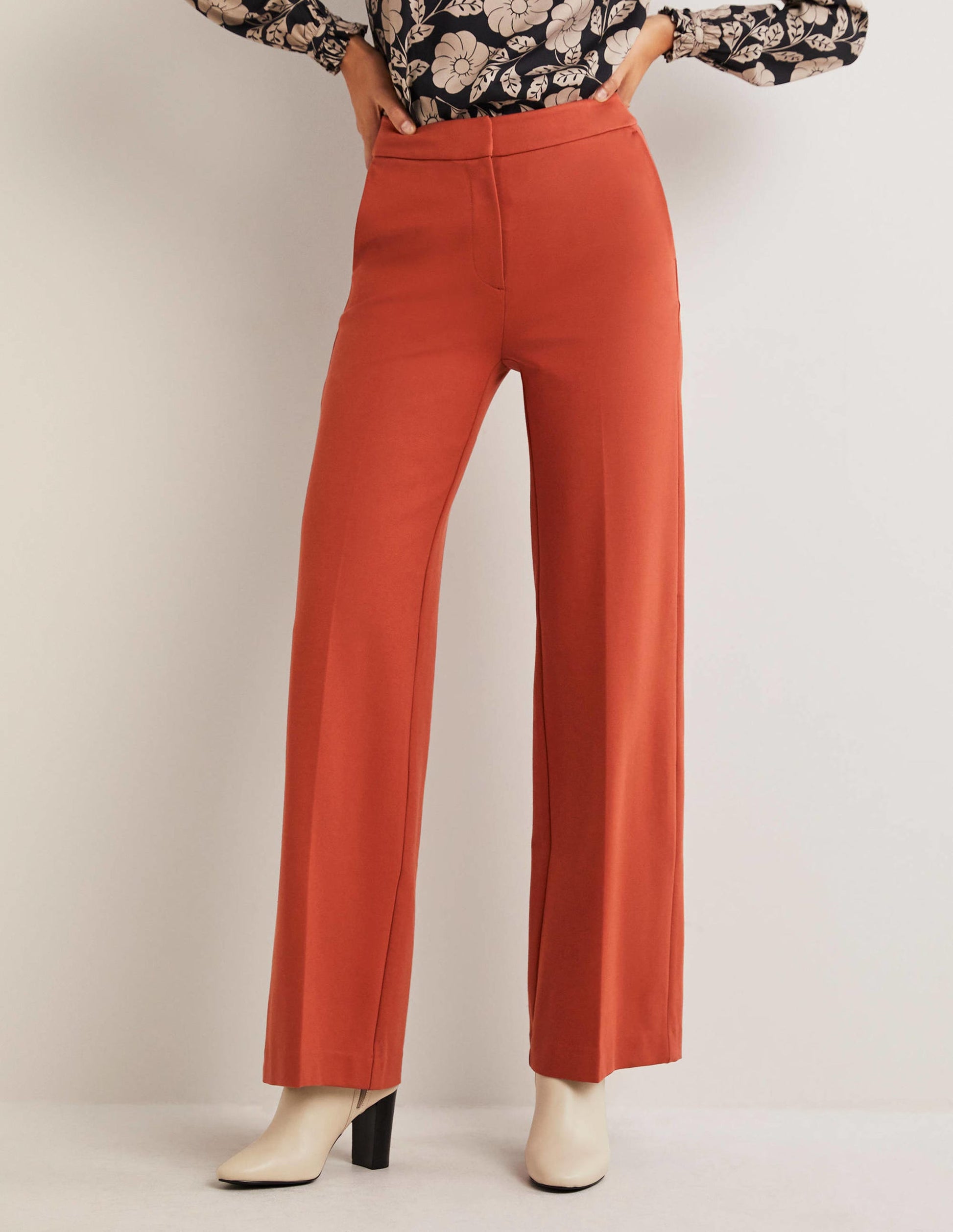 Westbourne Ponté-Hose-Chiliölrot-4