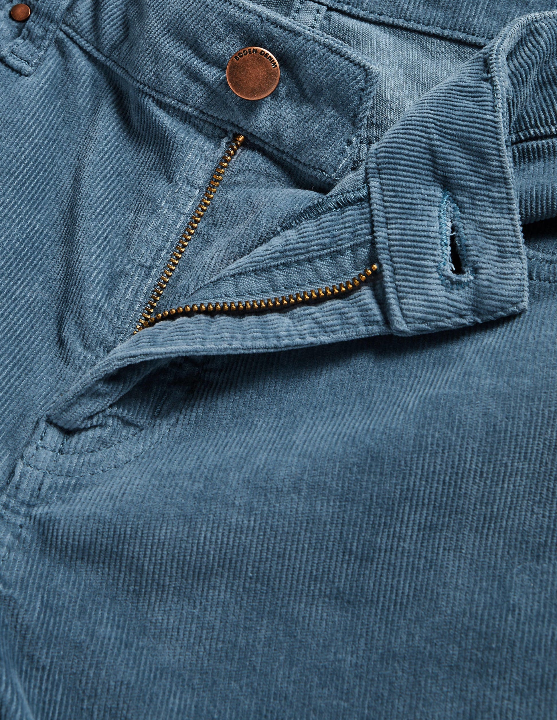 Schmale Cord-Jeans mit geradem Bein-Offiziersblau-7