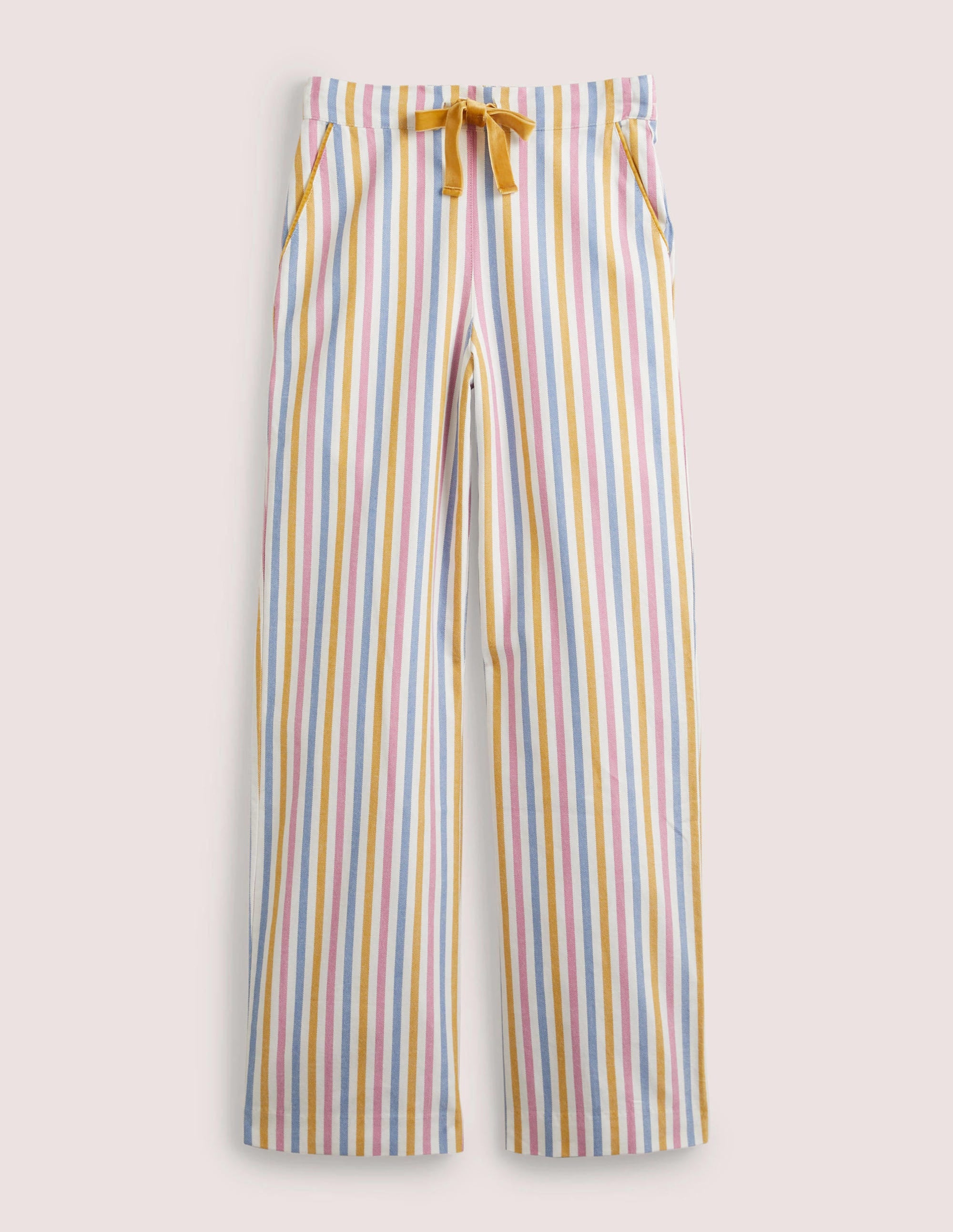 Candy-Stripe Pyjama Bottoms-Rayé bleu Côte d'Azur - Image 5