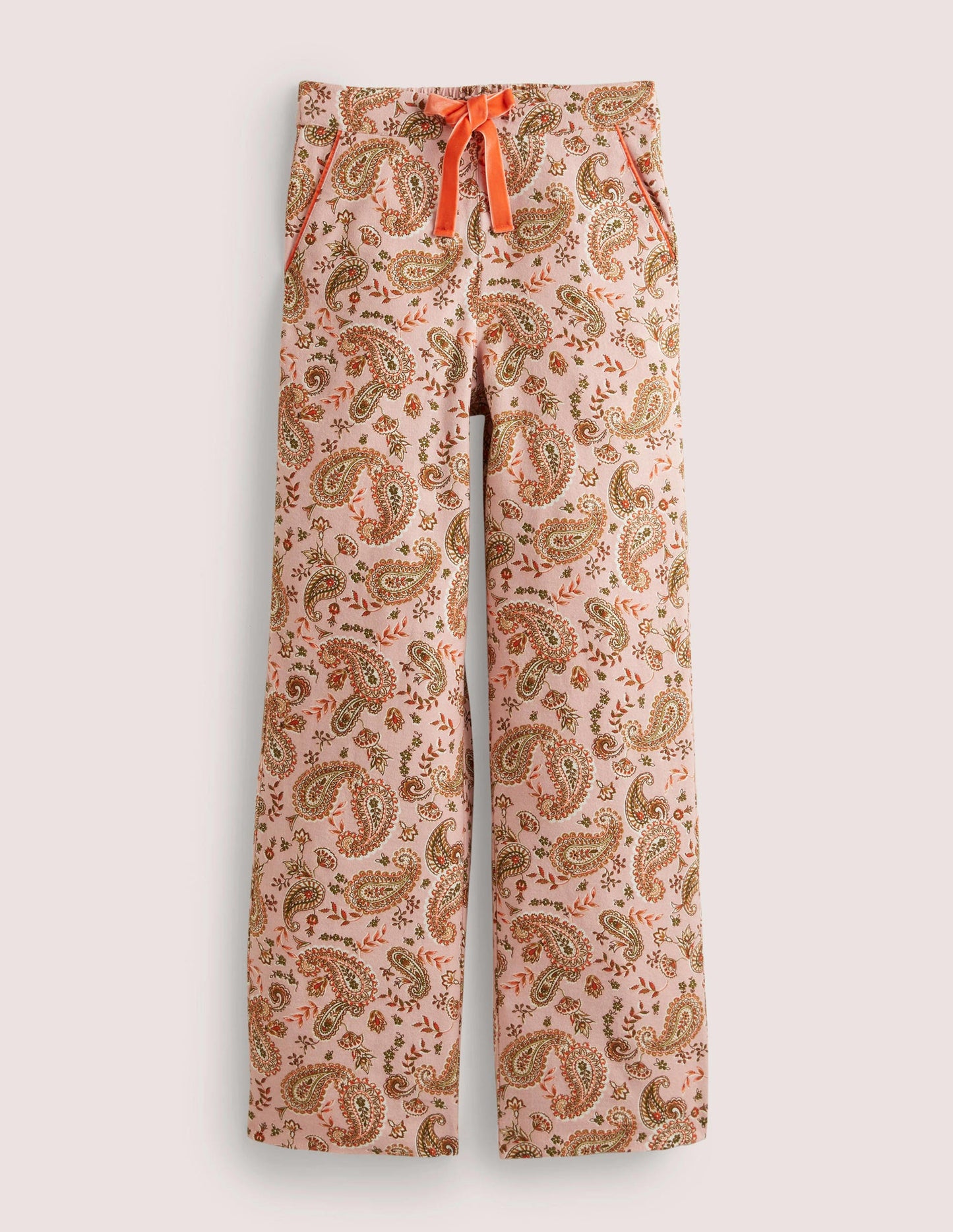 Pink Paisley Print Pyjama Bottoms-Milkshake, motif Paisley Passion