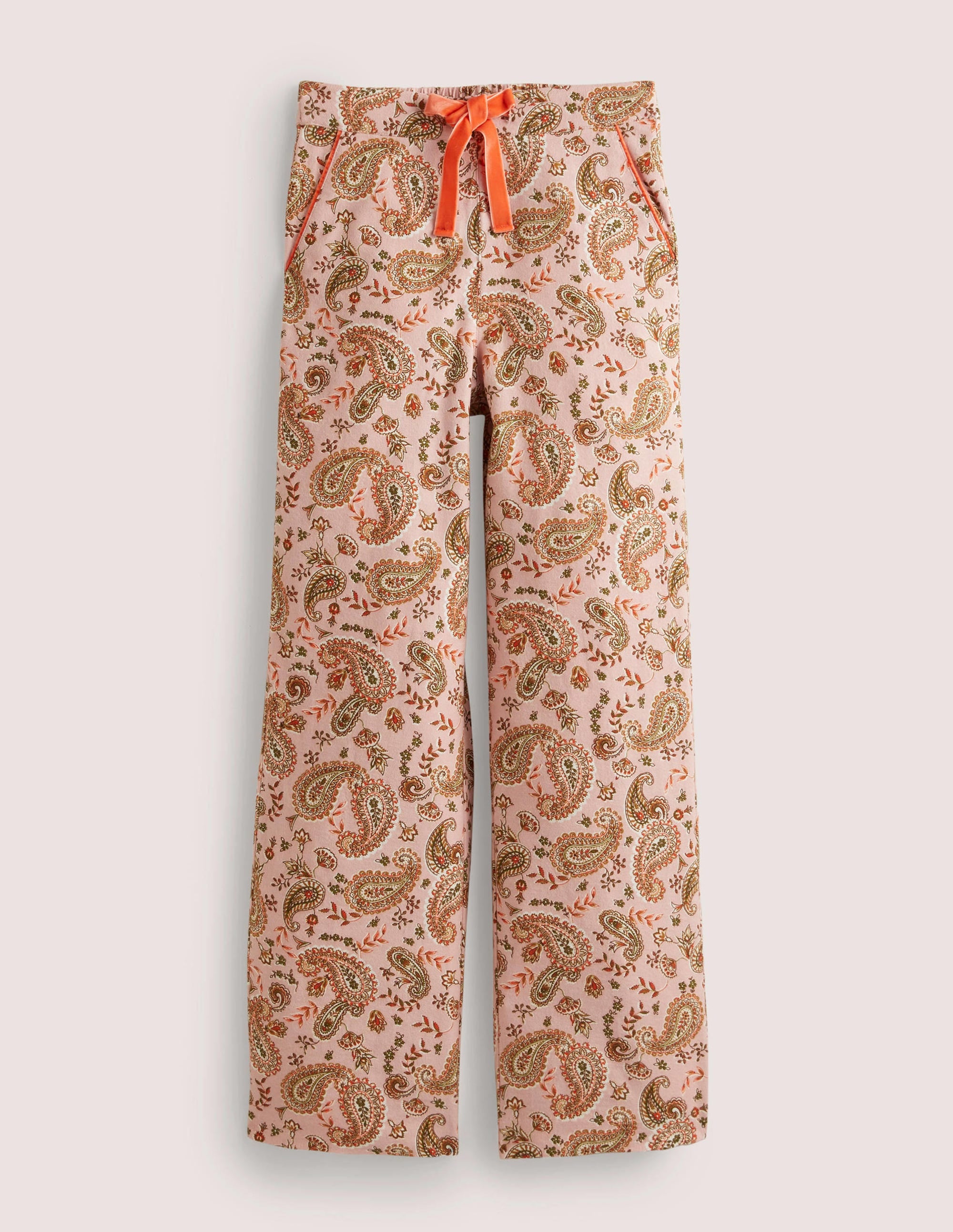 Pink Paisley Print Pyjama Bottoms-Milchshake, Paisleymuster - Image 5