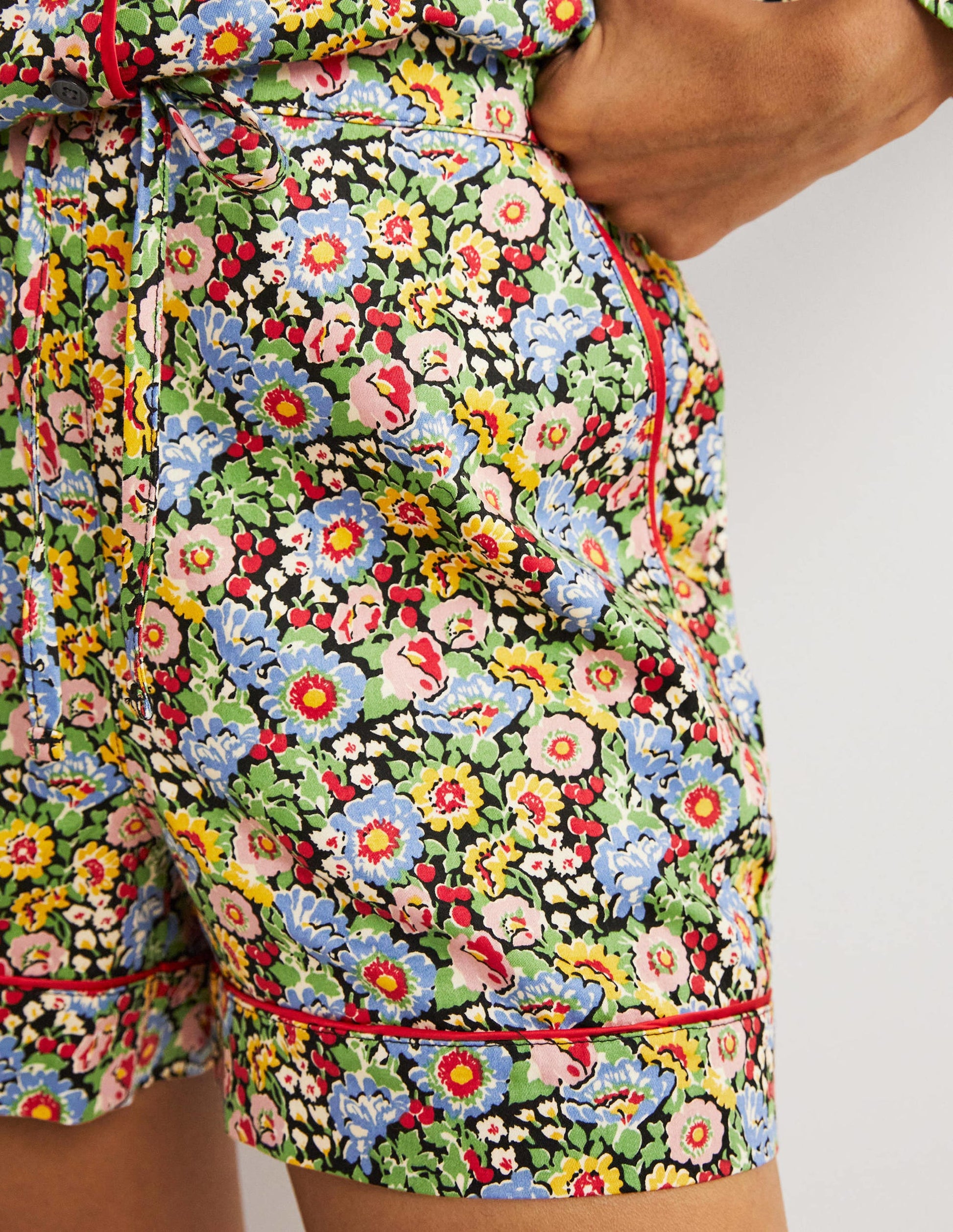 Easy Cotton Sleep Short-Multi, Flora Illusion-2