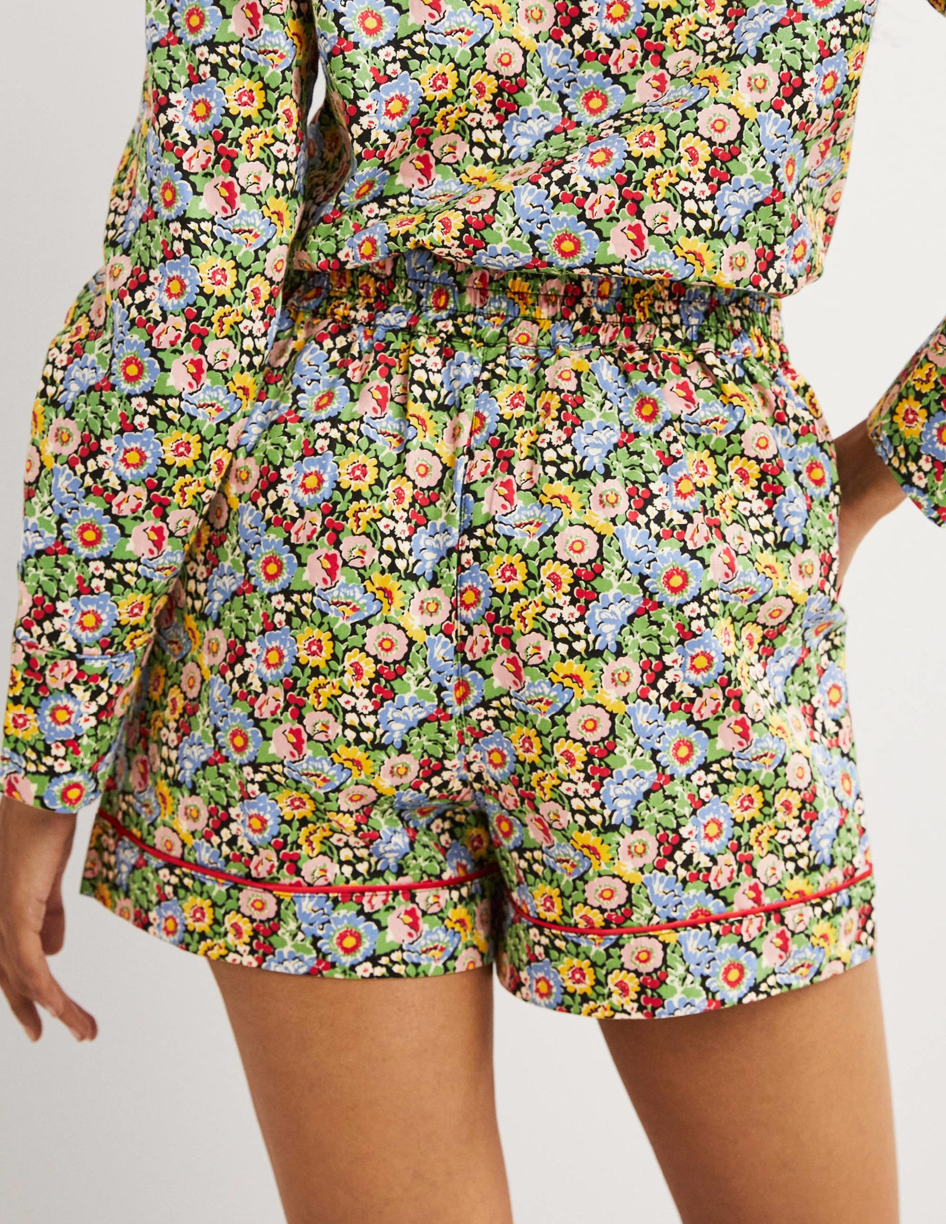 Easy Cotton Sleep Short-Multi, Flora Illusion-3