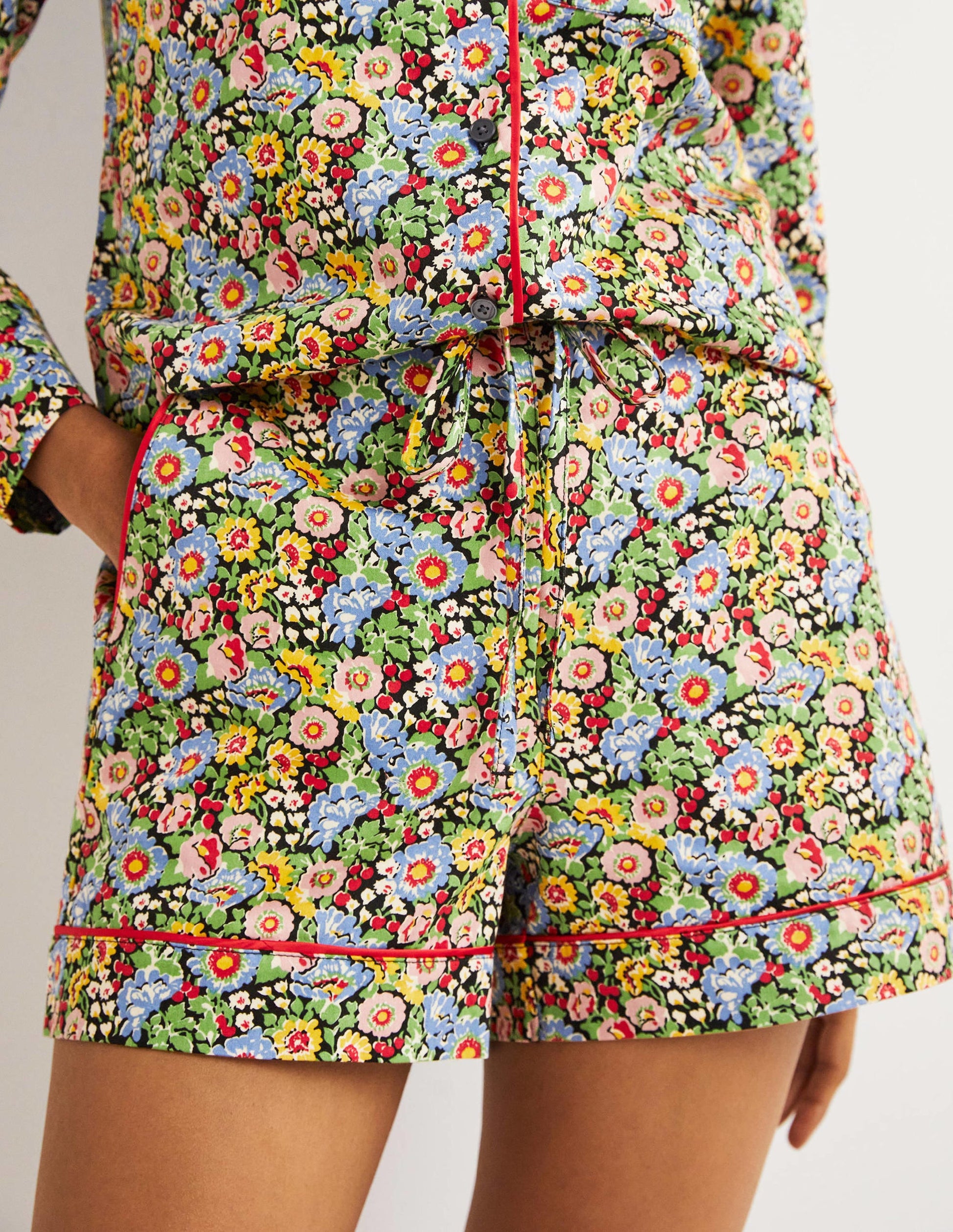 Easy Cotton Sleep Short-Multi, Flora Illusion-4