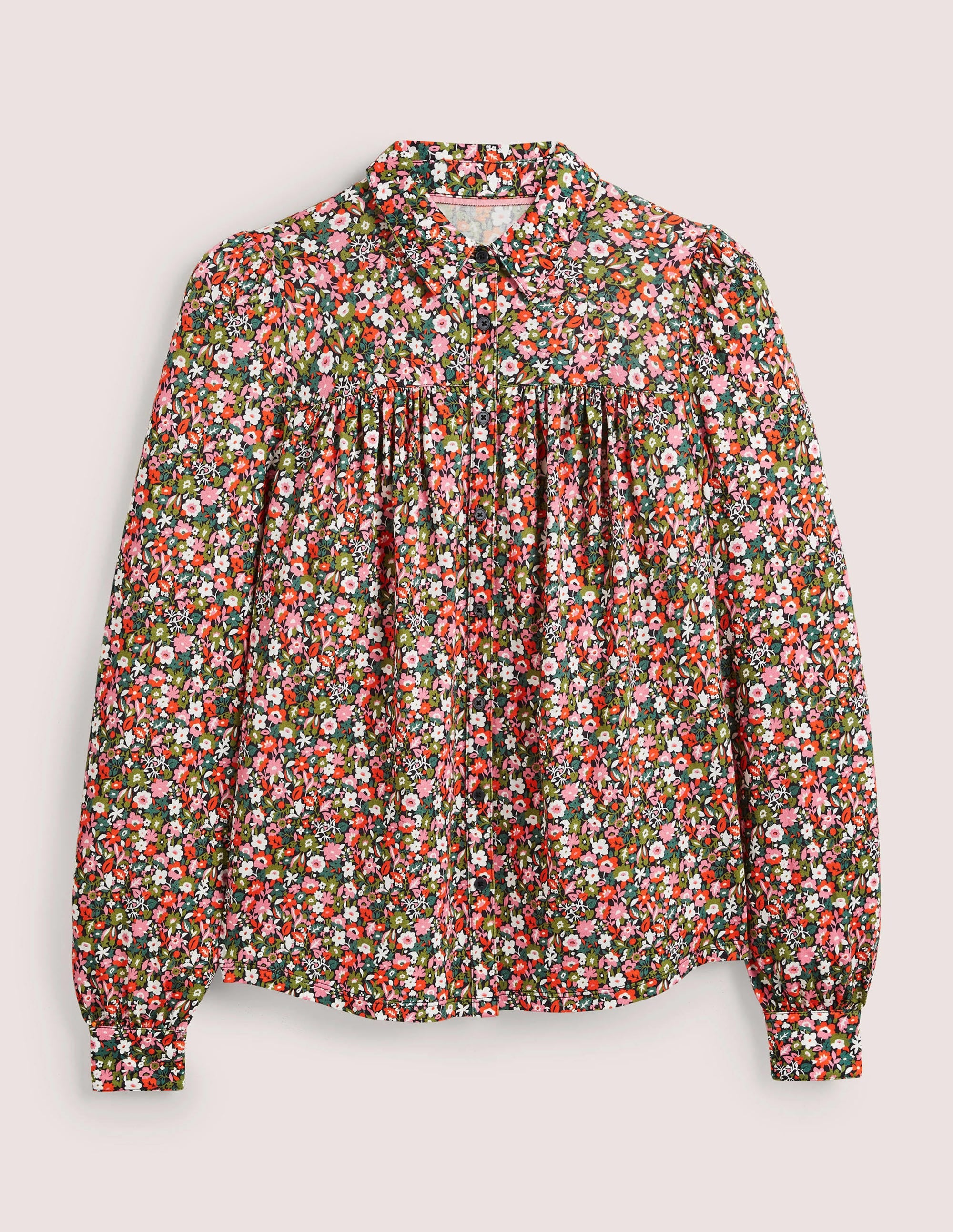 Chemise froncée-Multi, motif Floret Meadow - Image 6