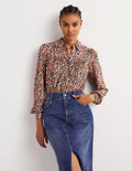 Chemise froncée-Multi, motif Floret Meadow