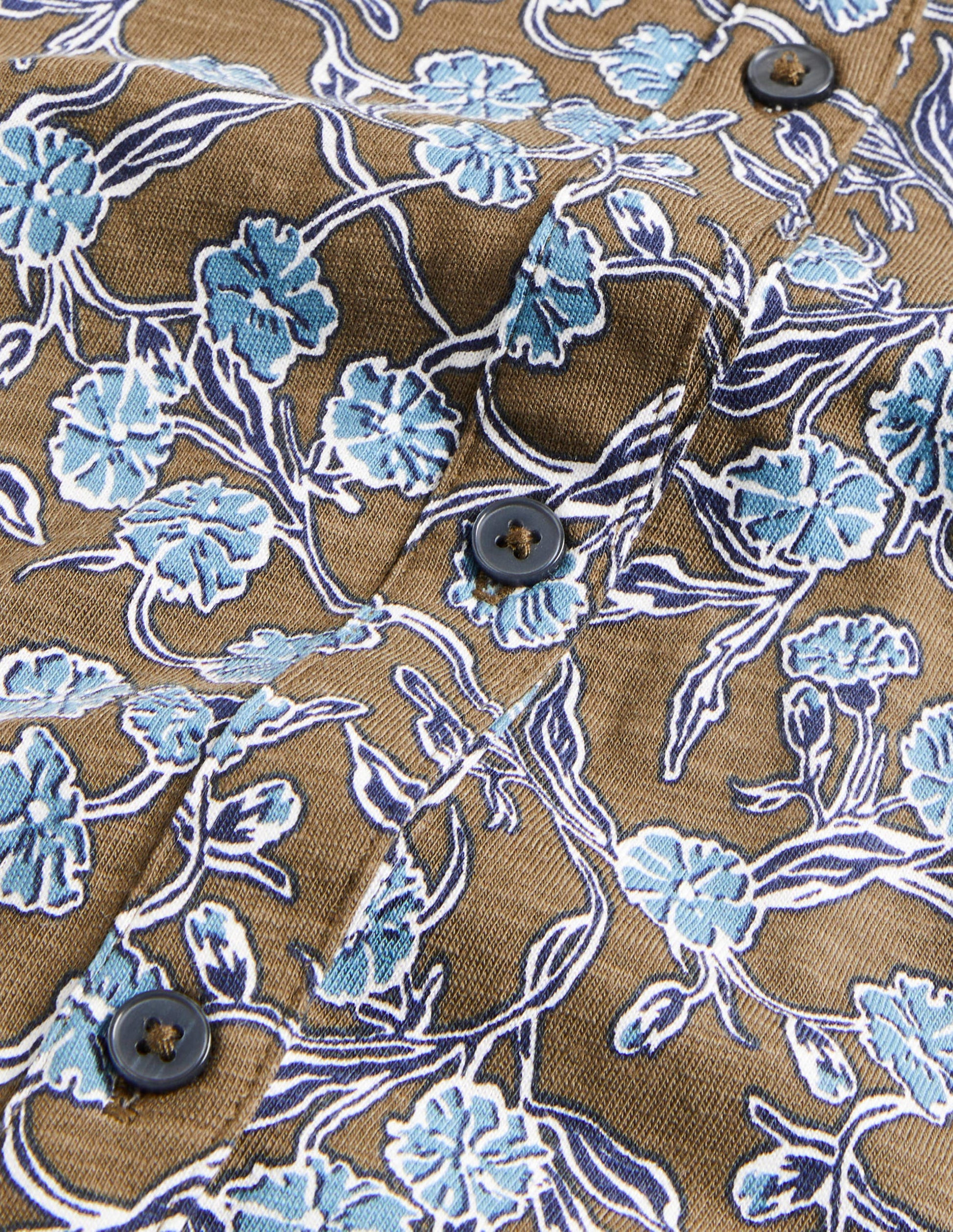 Chemise en jersey à manches larges-Basilic, motif Petal Vine-5