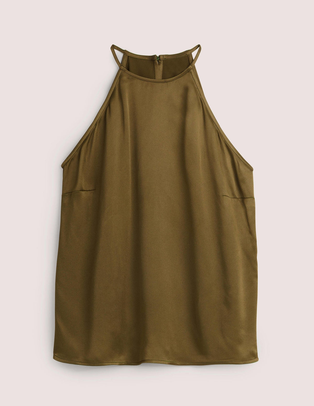 Neckholder-Top aus Satin-Basilikumgrün - Image 6