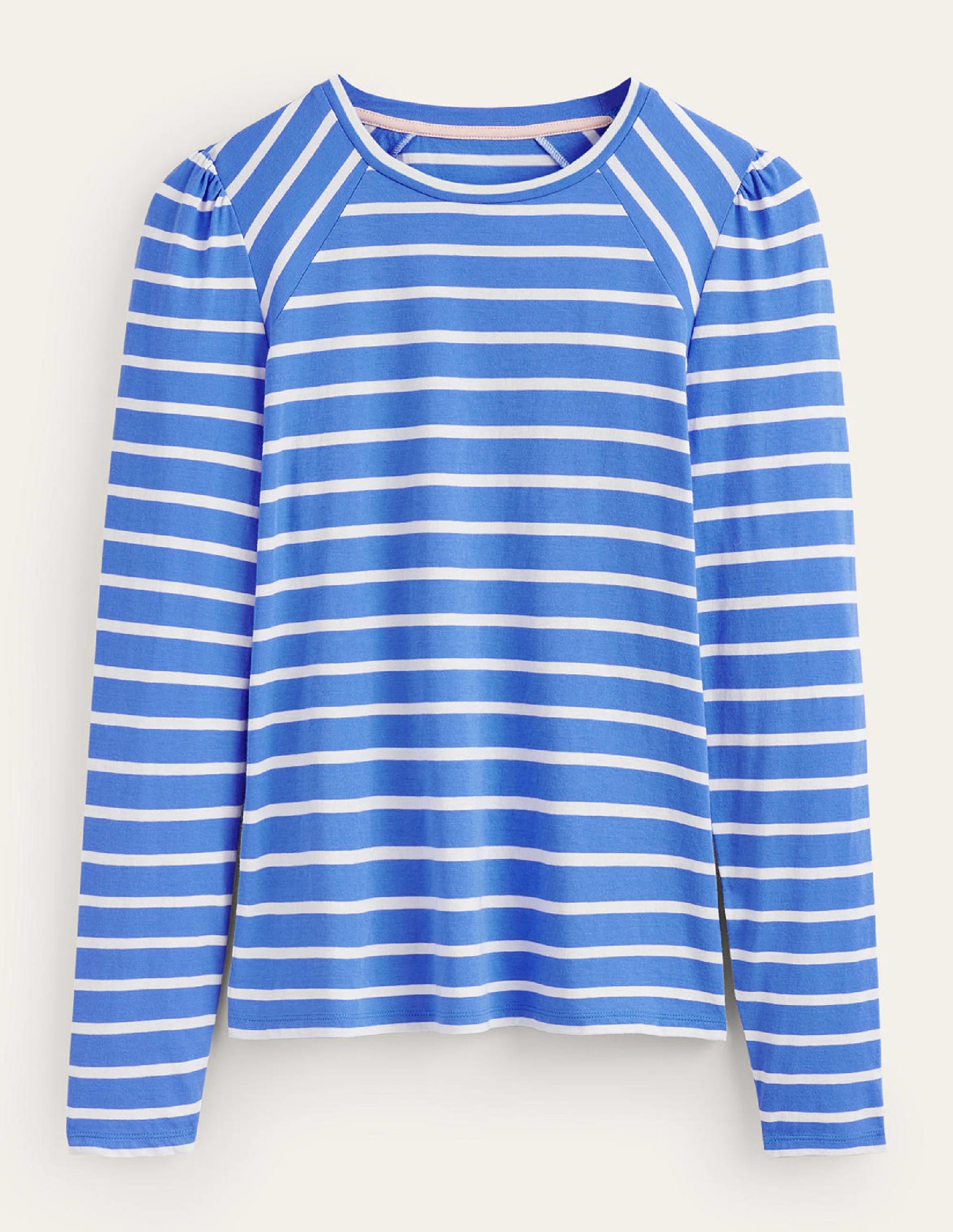 Arabella Gestreiftes T-Shirt-Marine, Naturweiß - Image 5