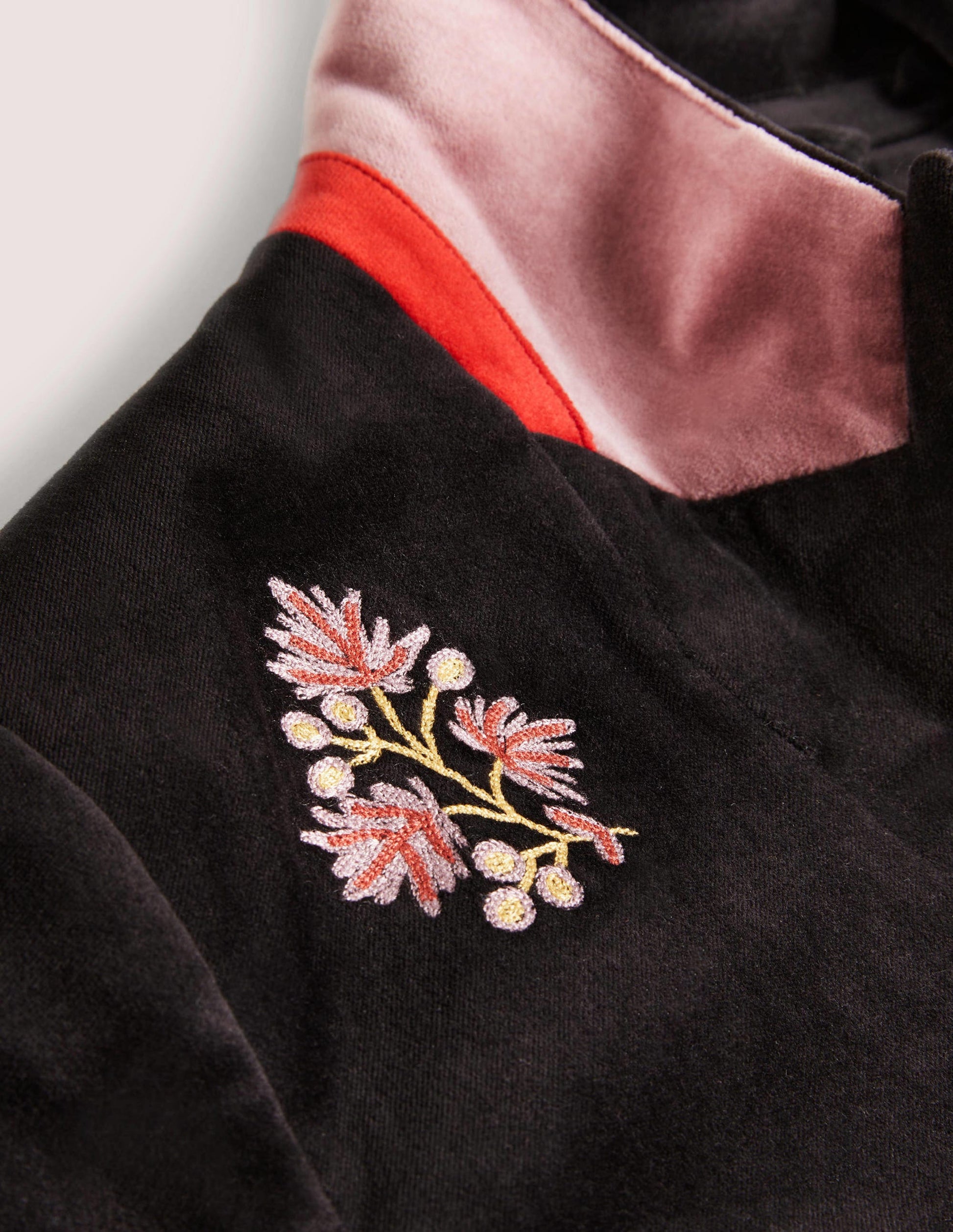 Blazer chic façon années 70-Noir, brodé-8