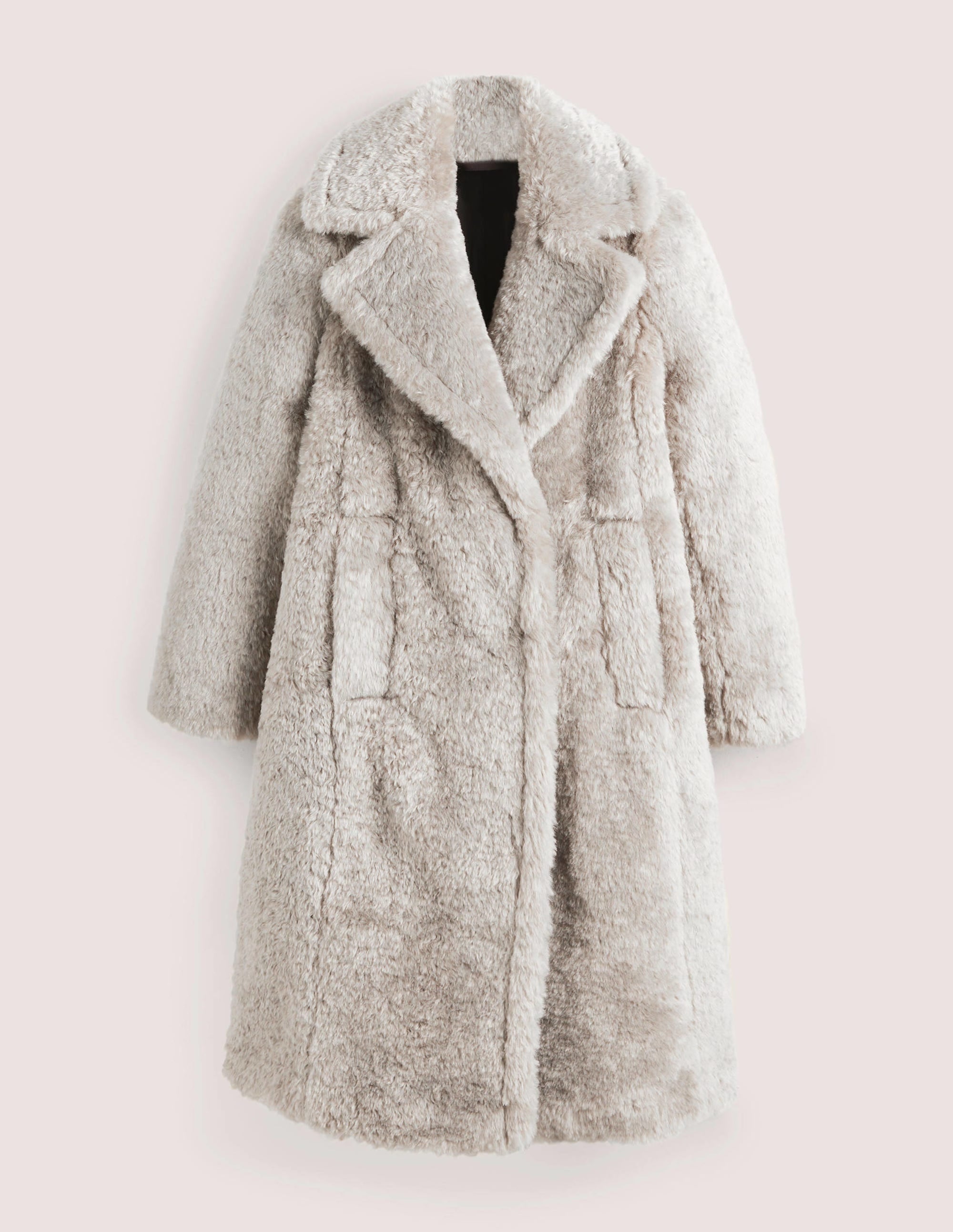 Langer Teddy-Mantel-Anthrazit - Image 6