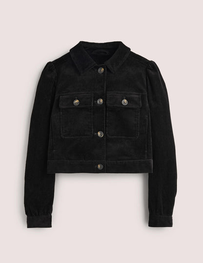 Kurze Cordjacke-Schwarz-6