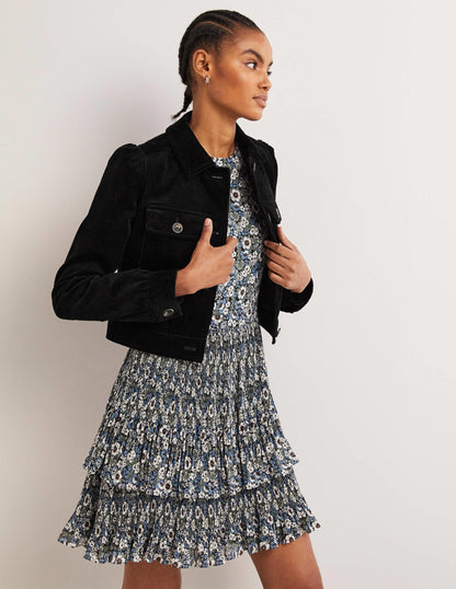 Kurze Cordjacke-Schwarz-1