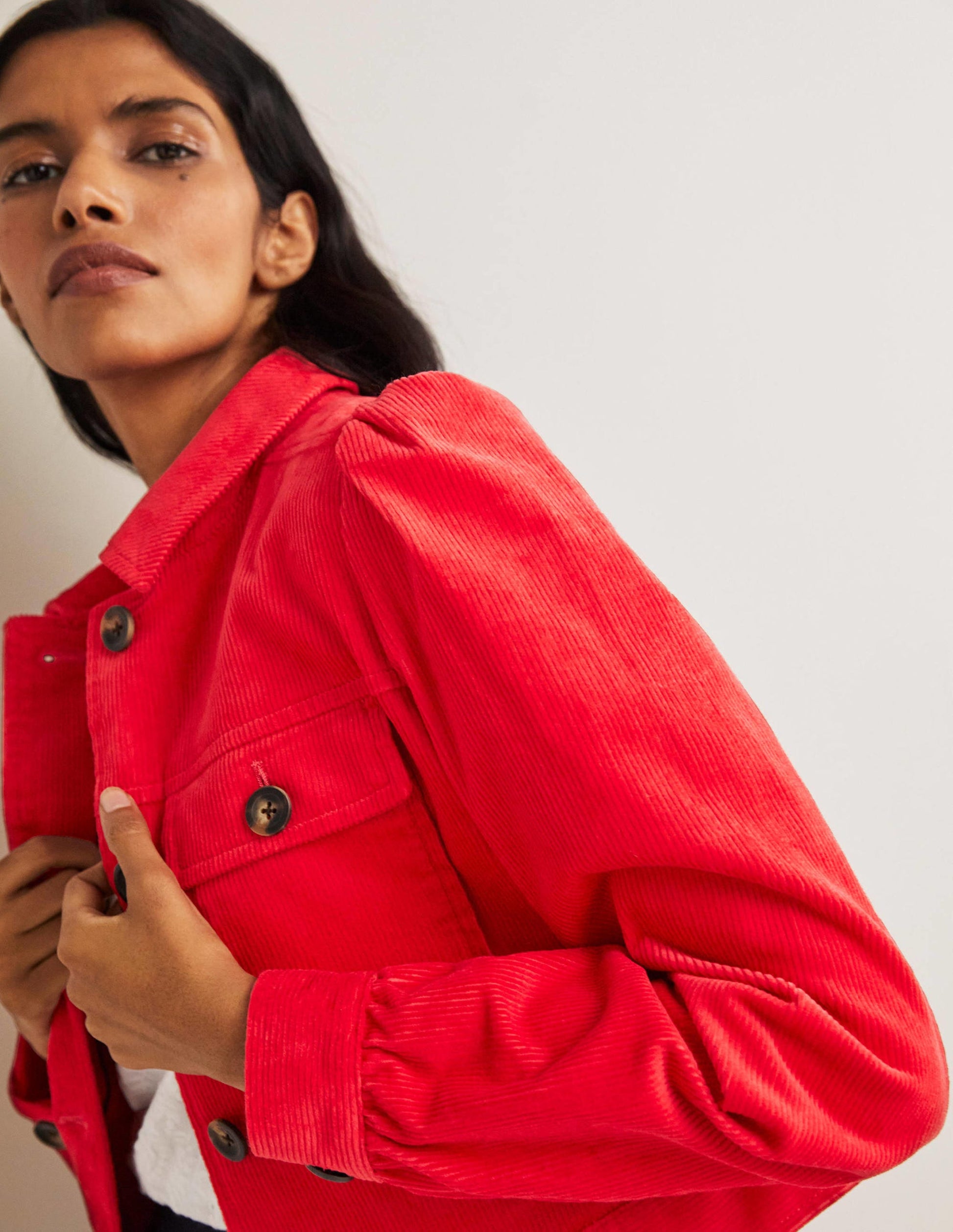 Kurze Cordjacke-Erdbeerkuchenrot-4