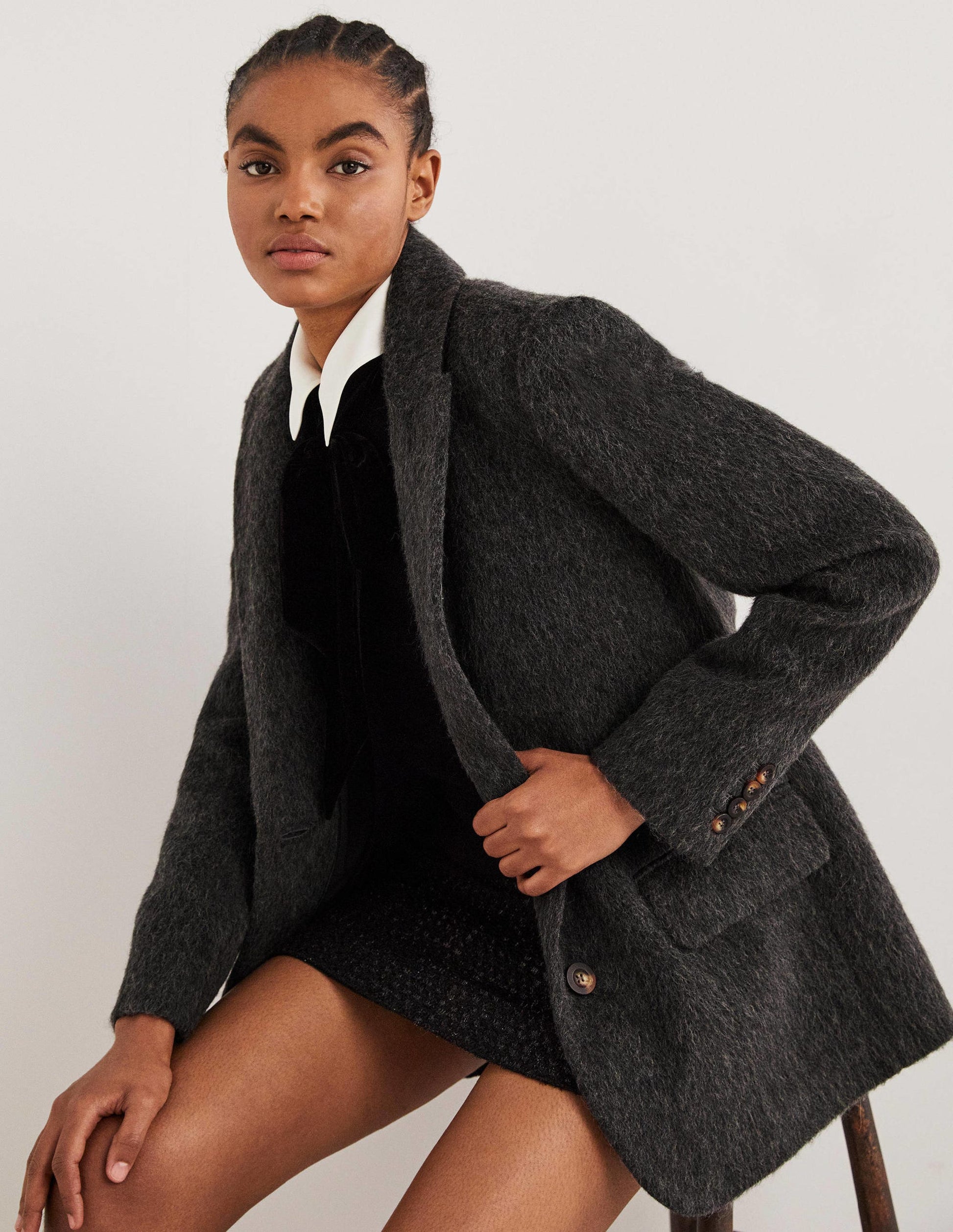 Blazer en laine-Anthracite-4