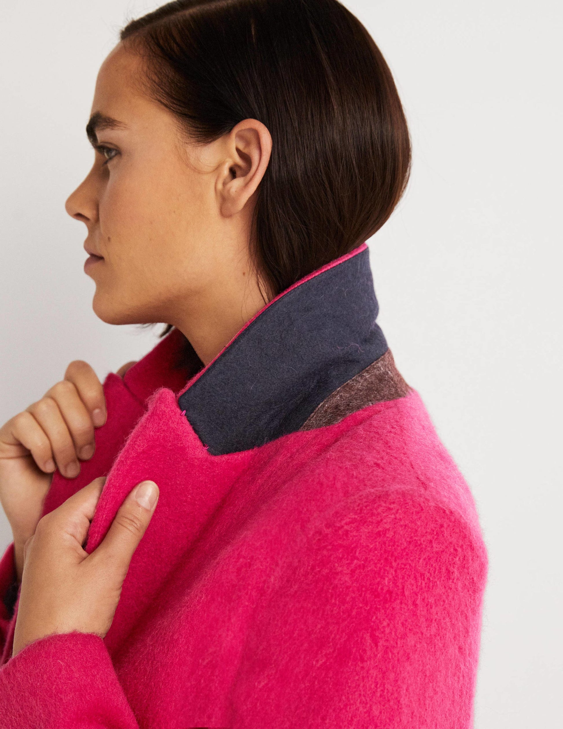 Blazer en laine-Rose-2