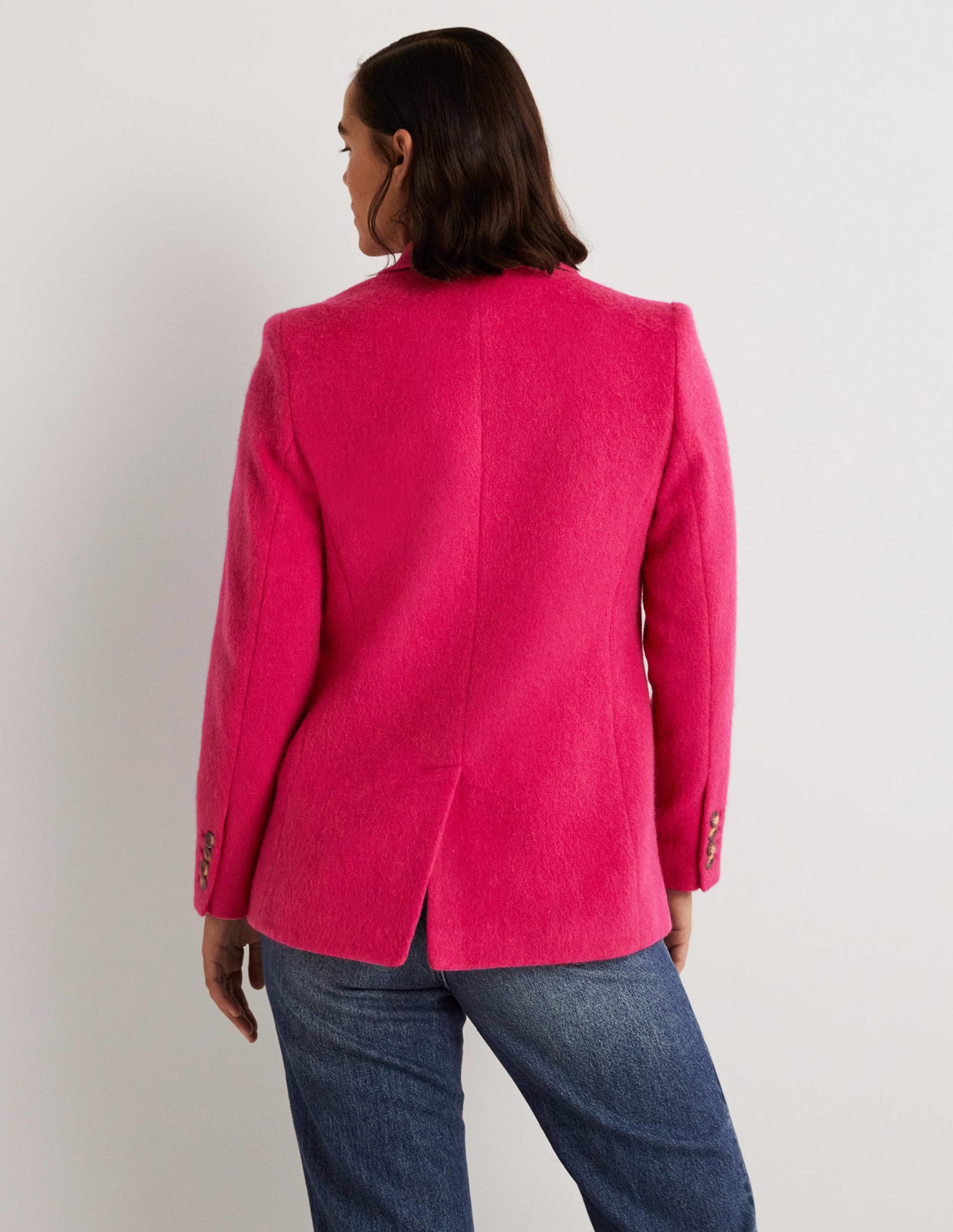 Blazer en laine-Rose - Image 3