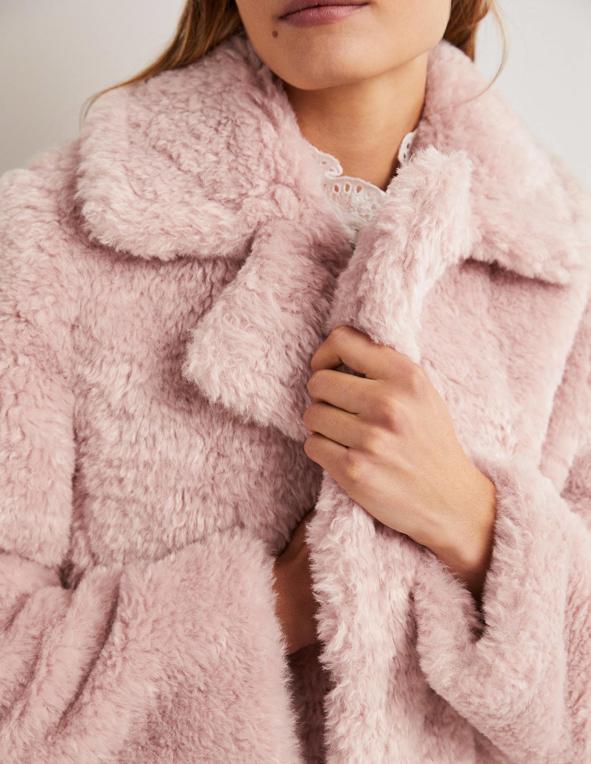 Veste en fausse fourrure-Rose pâle - Image 2