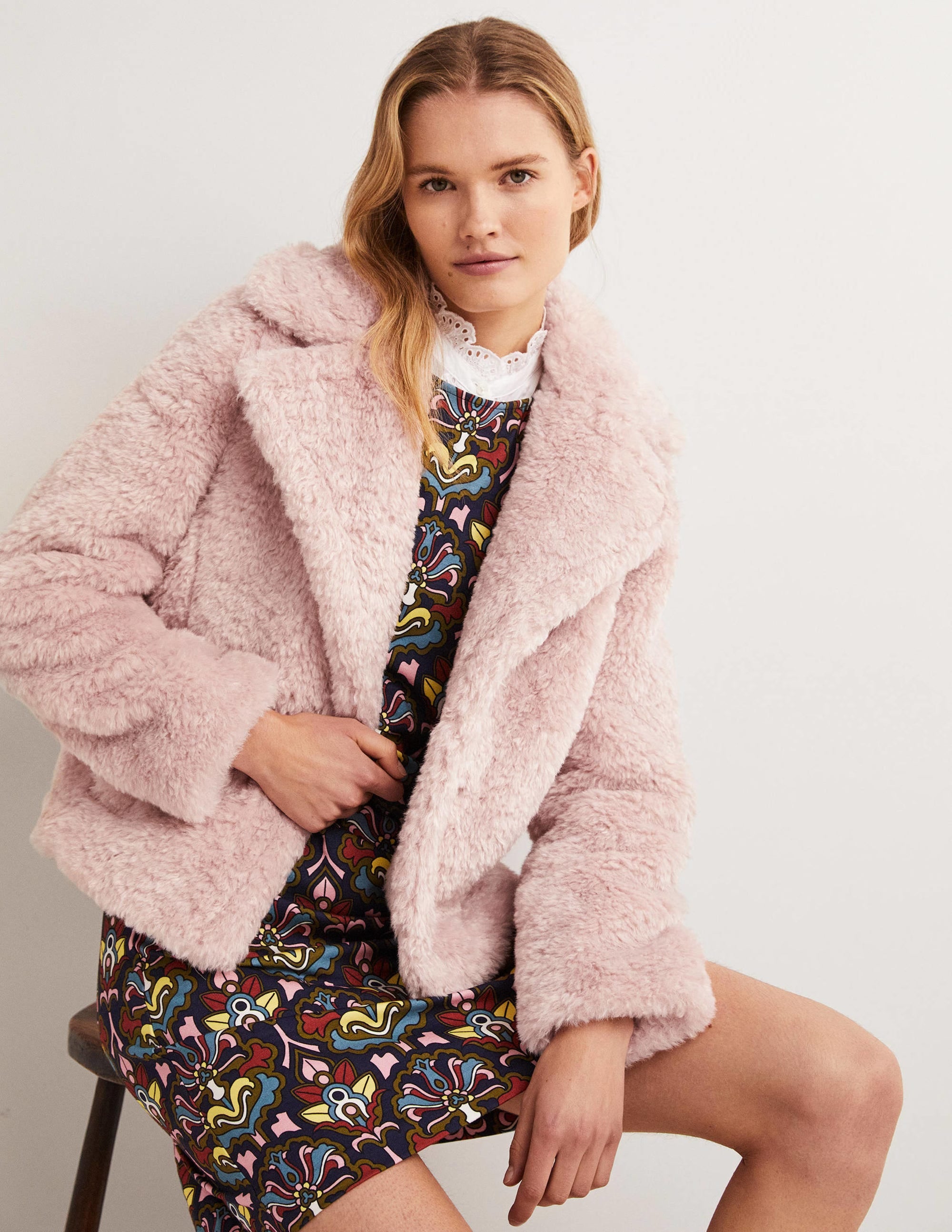 Veste en fausse fourrure-Rose pâle - Image 4