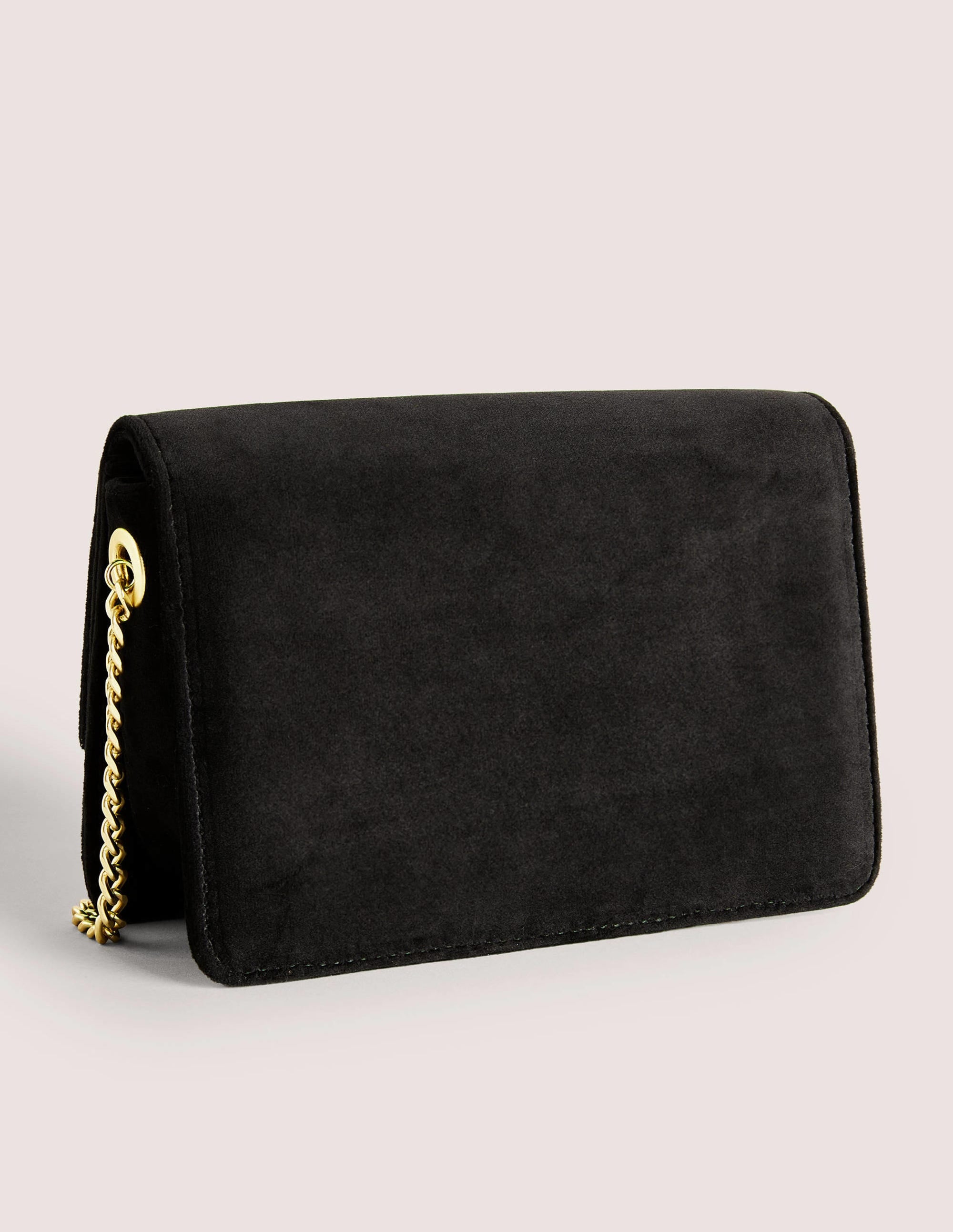 Sac ornementé en velours-Nœud noir - Image 2