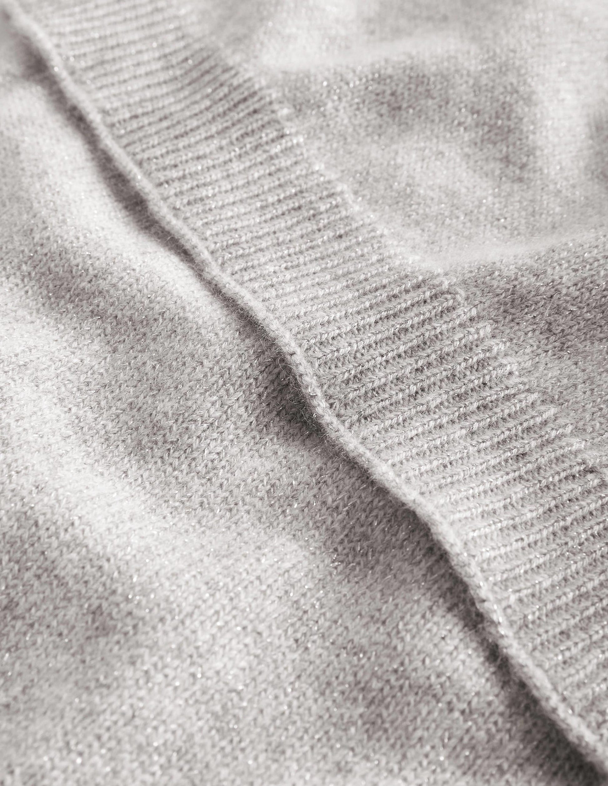 Kaschmirschal mit Glitzer-Grau Melange-2