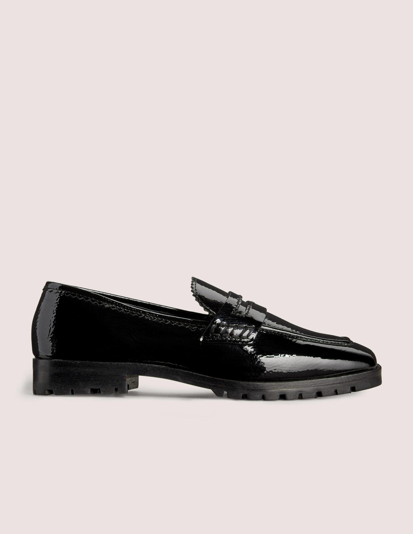 Lackleder-Loafer-Schwarz