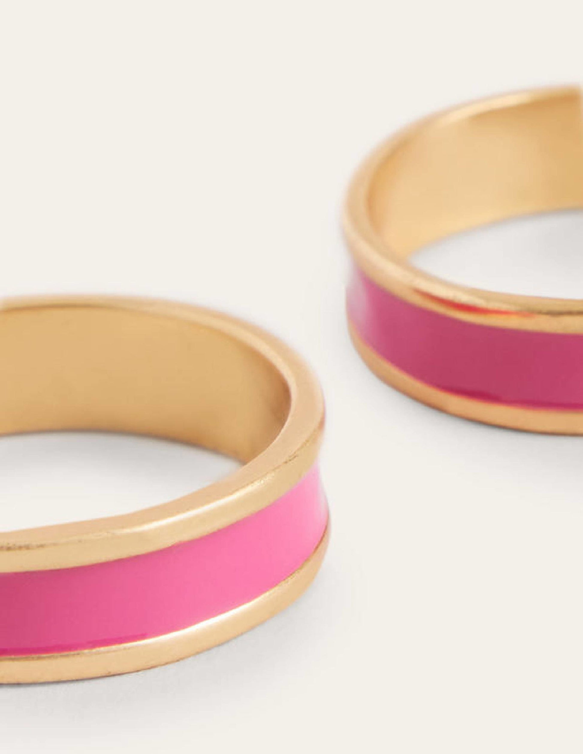 Creolen aus Emaille-Pink-2