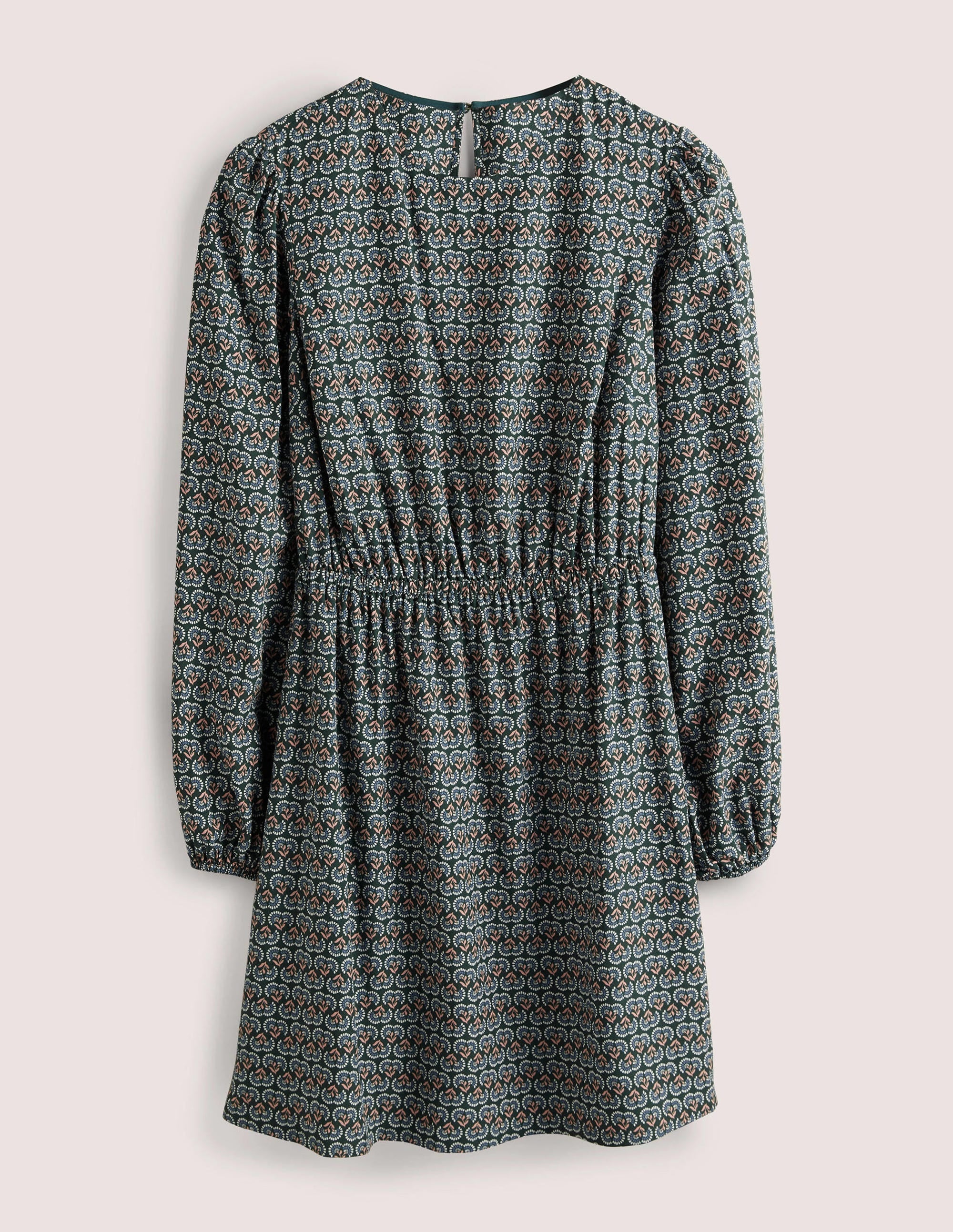 Robe col rond-Vert chasseur, motif Dandelion Pop - Image 5
